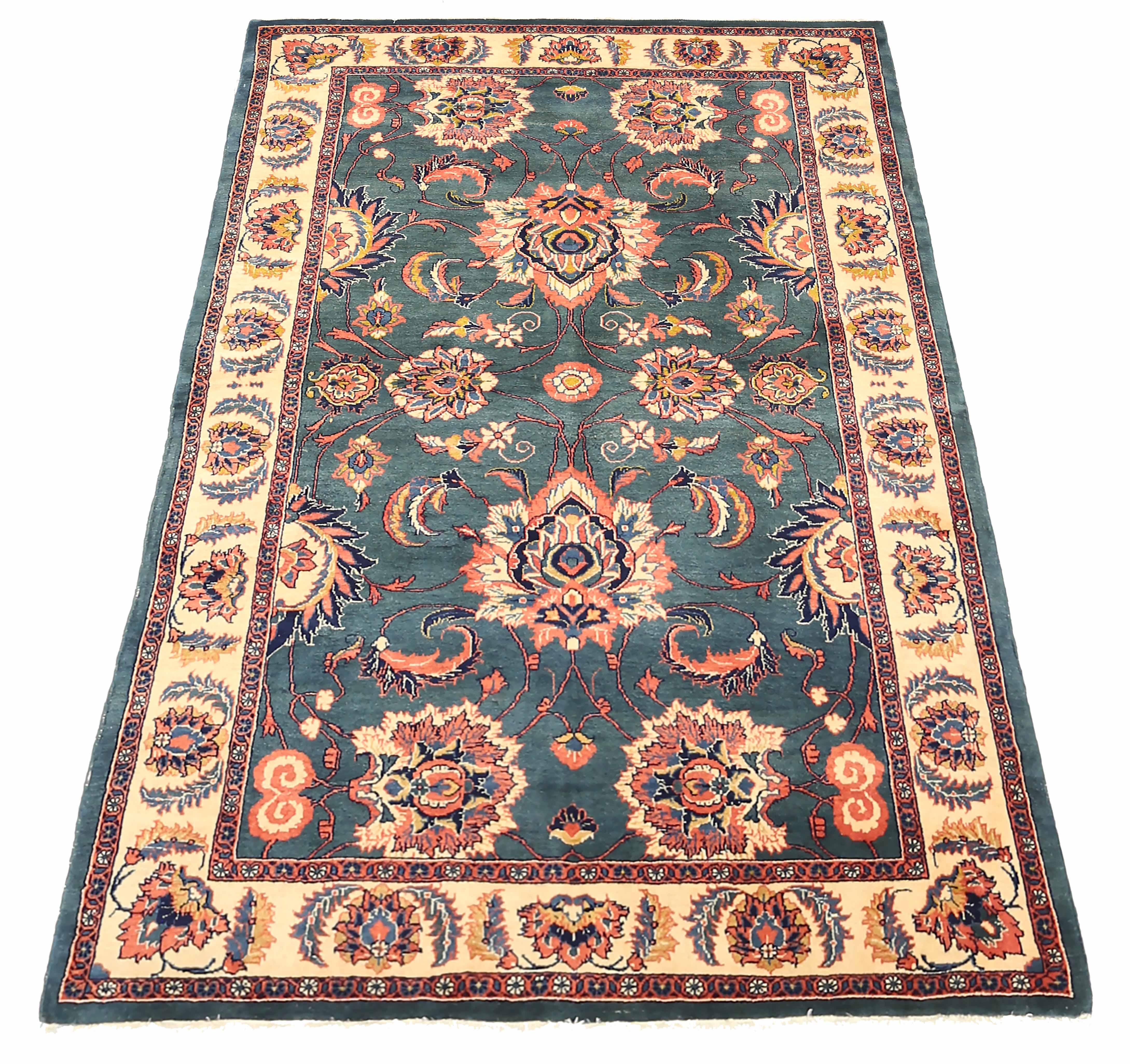 Vintage Persian Area Rug - Handwoven with Finest Sheep's Wool and Natural Vegetable Dyes
Add an element of timeless elegance to your home with this vintage Persian area rug. Expert artisans have handwoven each piece using only the finest sheep's
