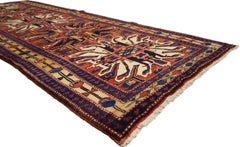 Vintage Persian Azerbaijan Runner, Tribal Style Hallway Azari Runner