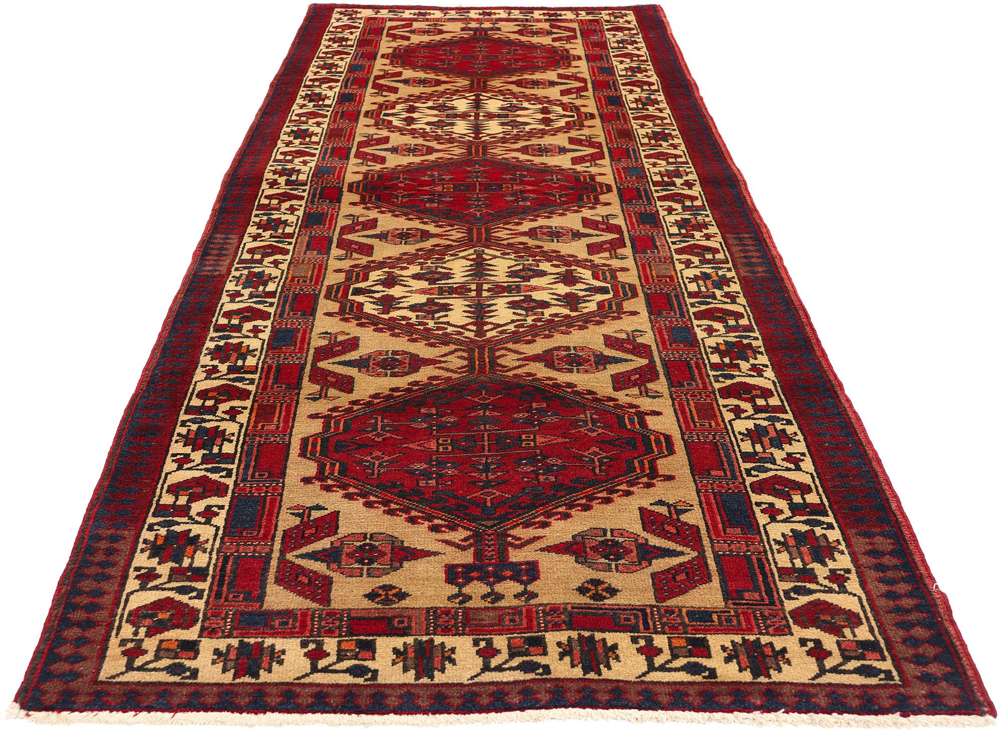 Tribal Vintage Persian Azerbaijan Carpet For Sale