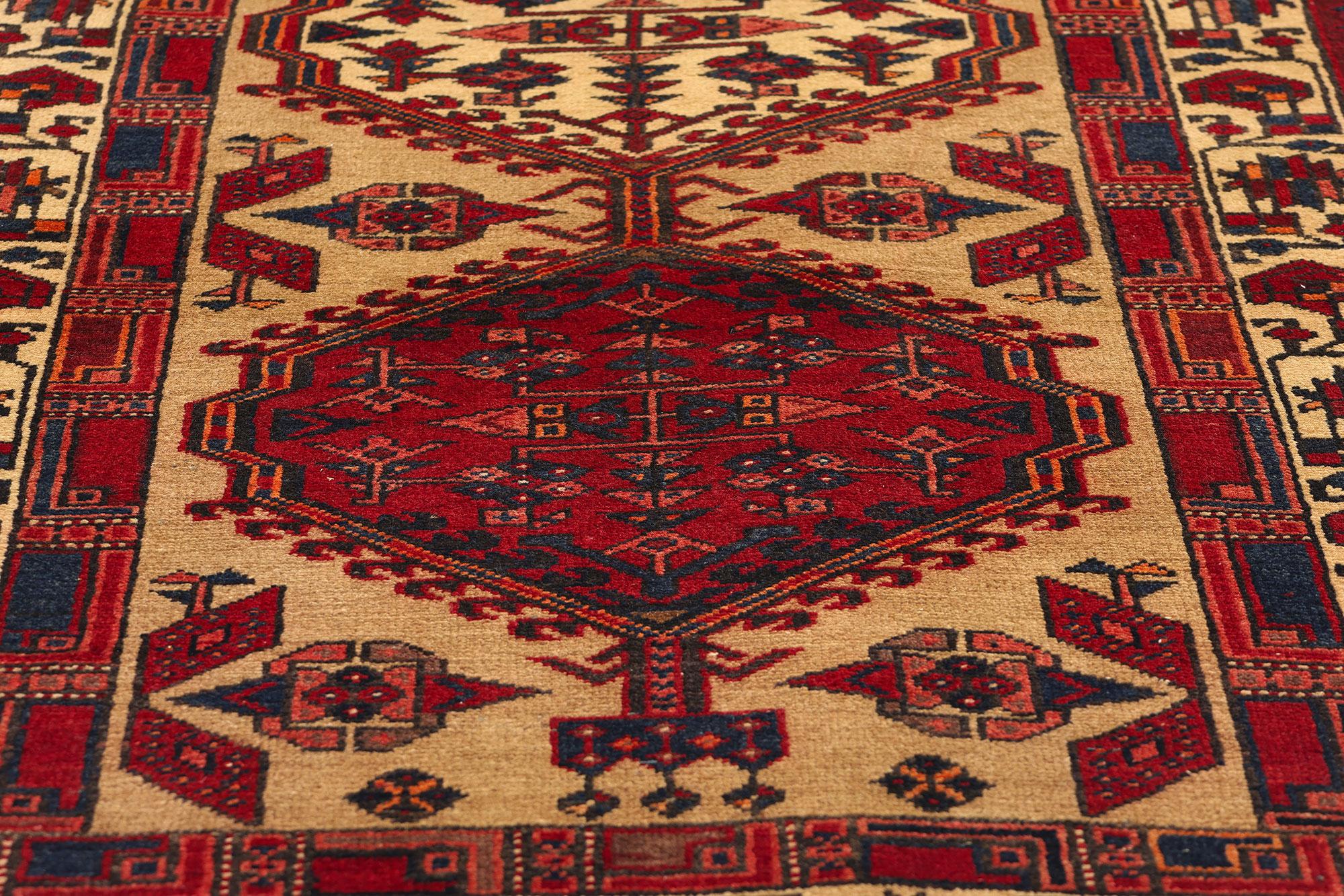 20th Century Vintage Persian Azerbaijan Carpet For Sale