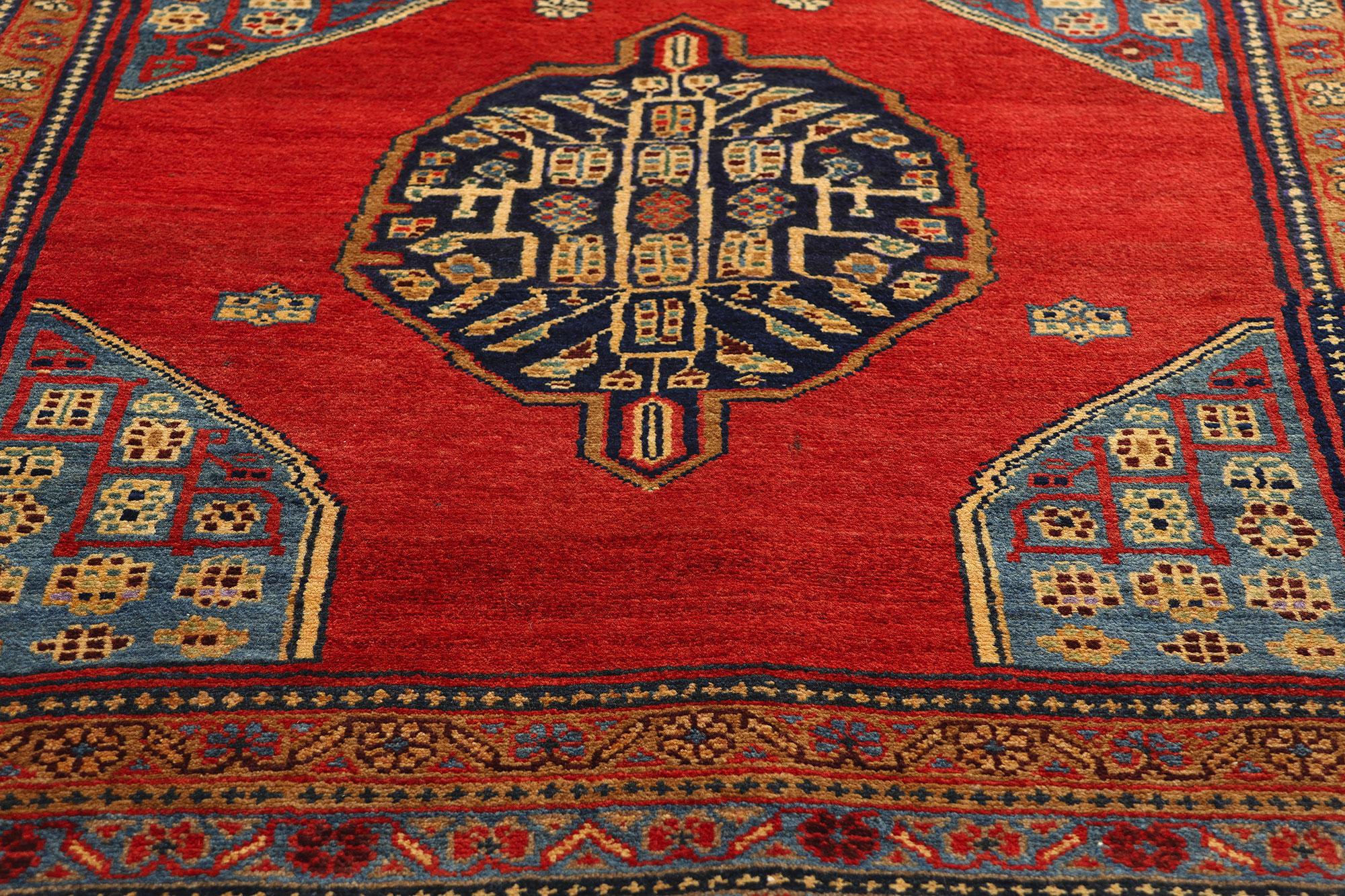 20th Century Vintage Persian Azerbaijan Carpet For Sale