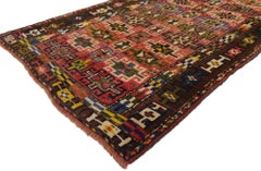 Vintage Persian Azerbaijan Carpet Runner with Modern Tribal Style, Azeri Rug