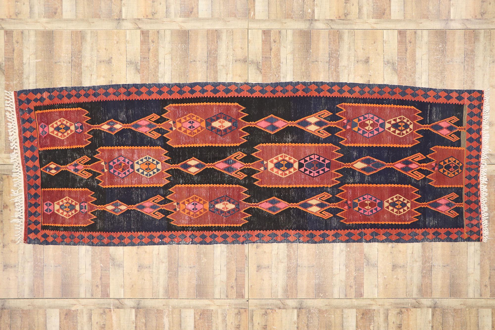 Vintage Persian Azerbaijan Kilim Rug For Sale 1