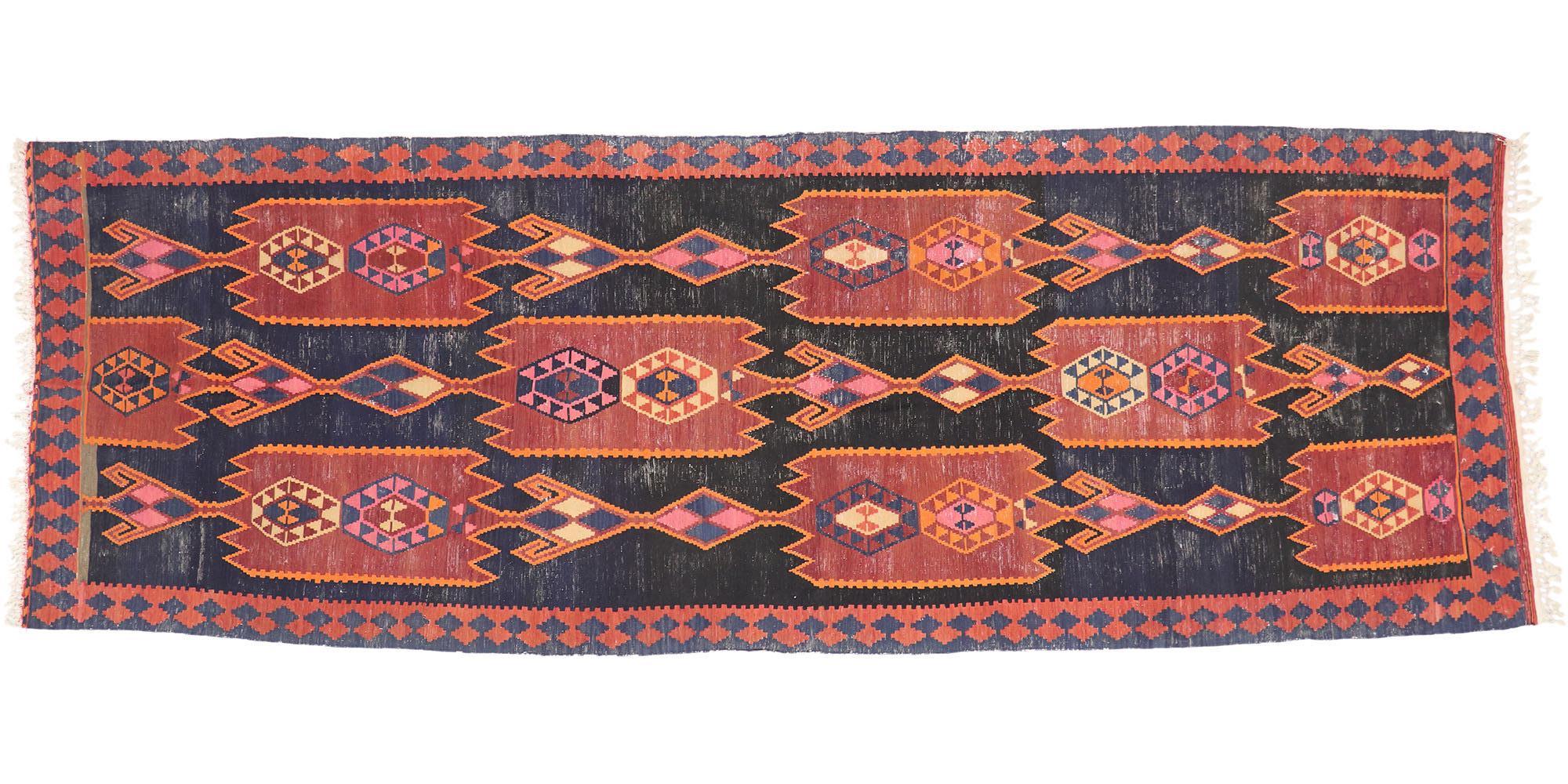 Vintage Persian Azerbaijan Kilim Rug For Sale 2
