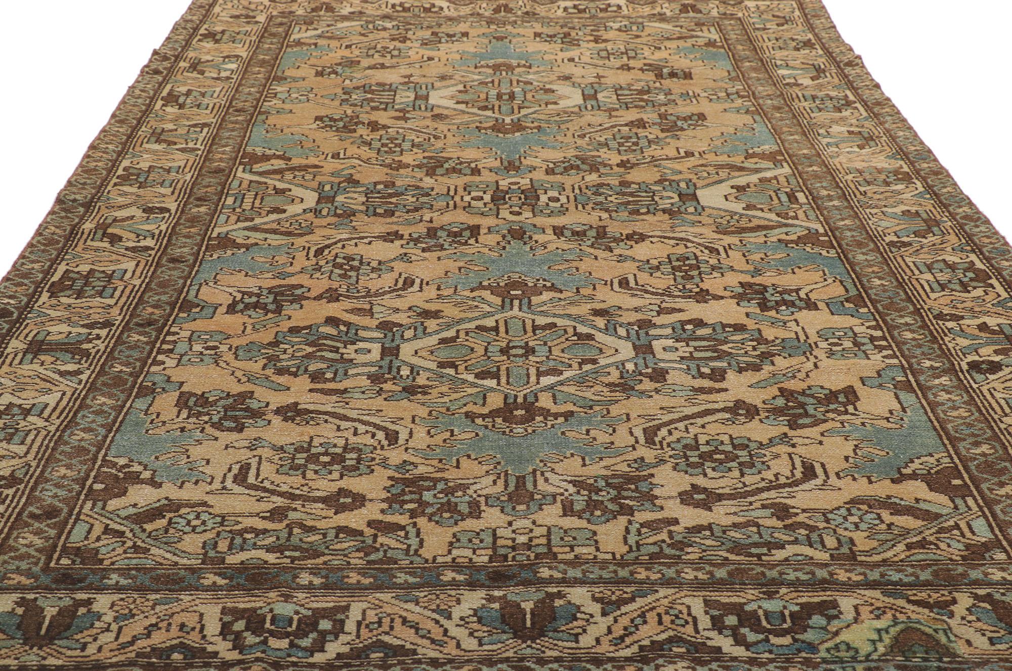 Hand-Knotted Vintage Persian Bakhtiari Gallery Rug For Sale
