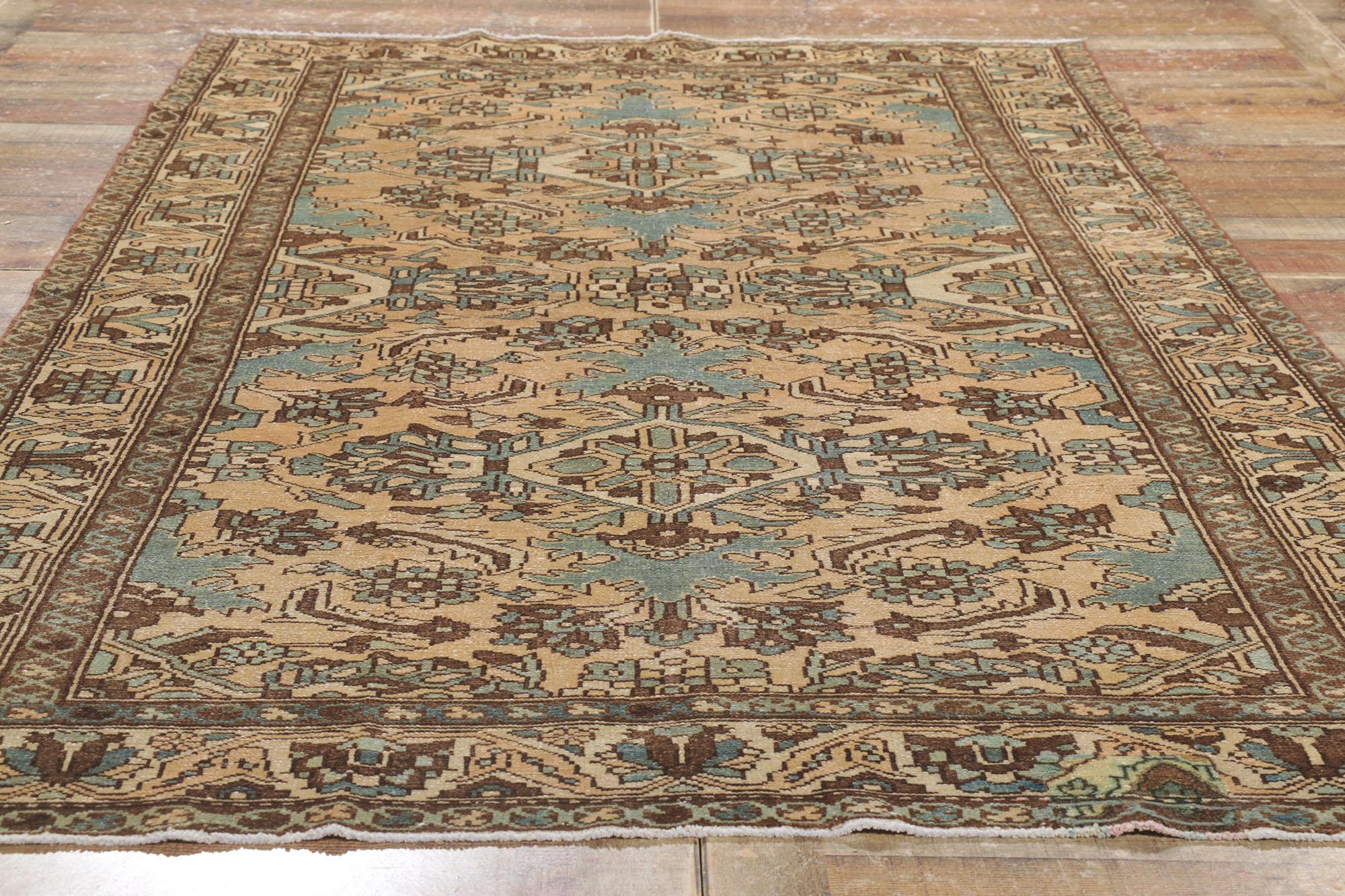 Wool Vintage Persian Bakhtiari Gallery Rug For Sale