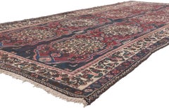 Vintage Persian Bakhtiari Rug, Bungalow Charm Meets Classic Sophistication