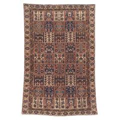 Vintage Persian Bakhtiari Rug, Biophilic Design Meets Esoteric Elegance
