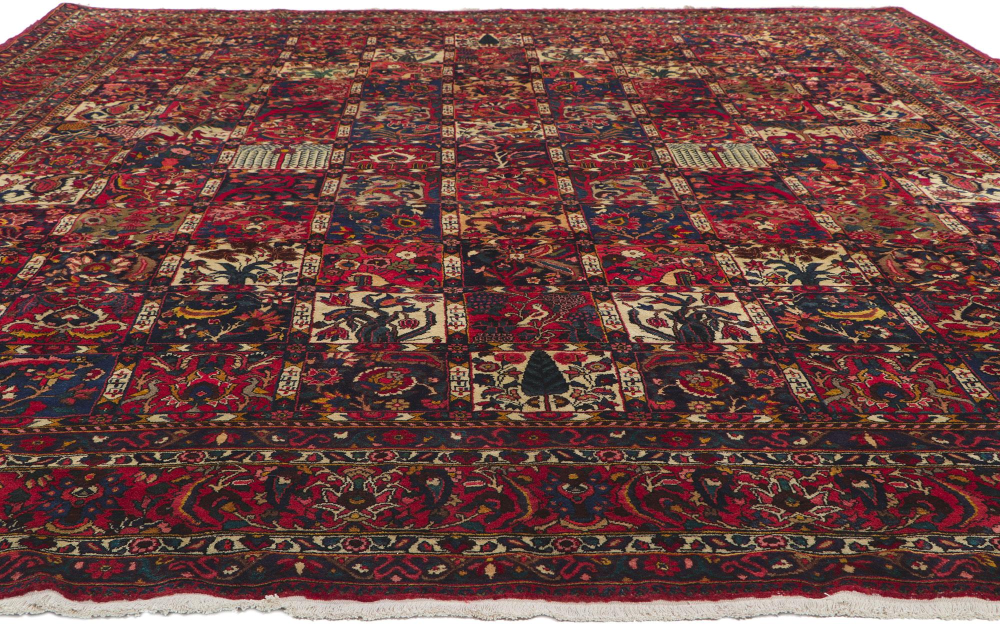 Altpersischer Bachtiari-Teppich (Moderne der Mitte des Jahrhunderts) im Angebot
