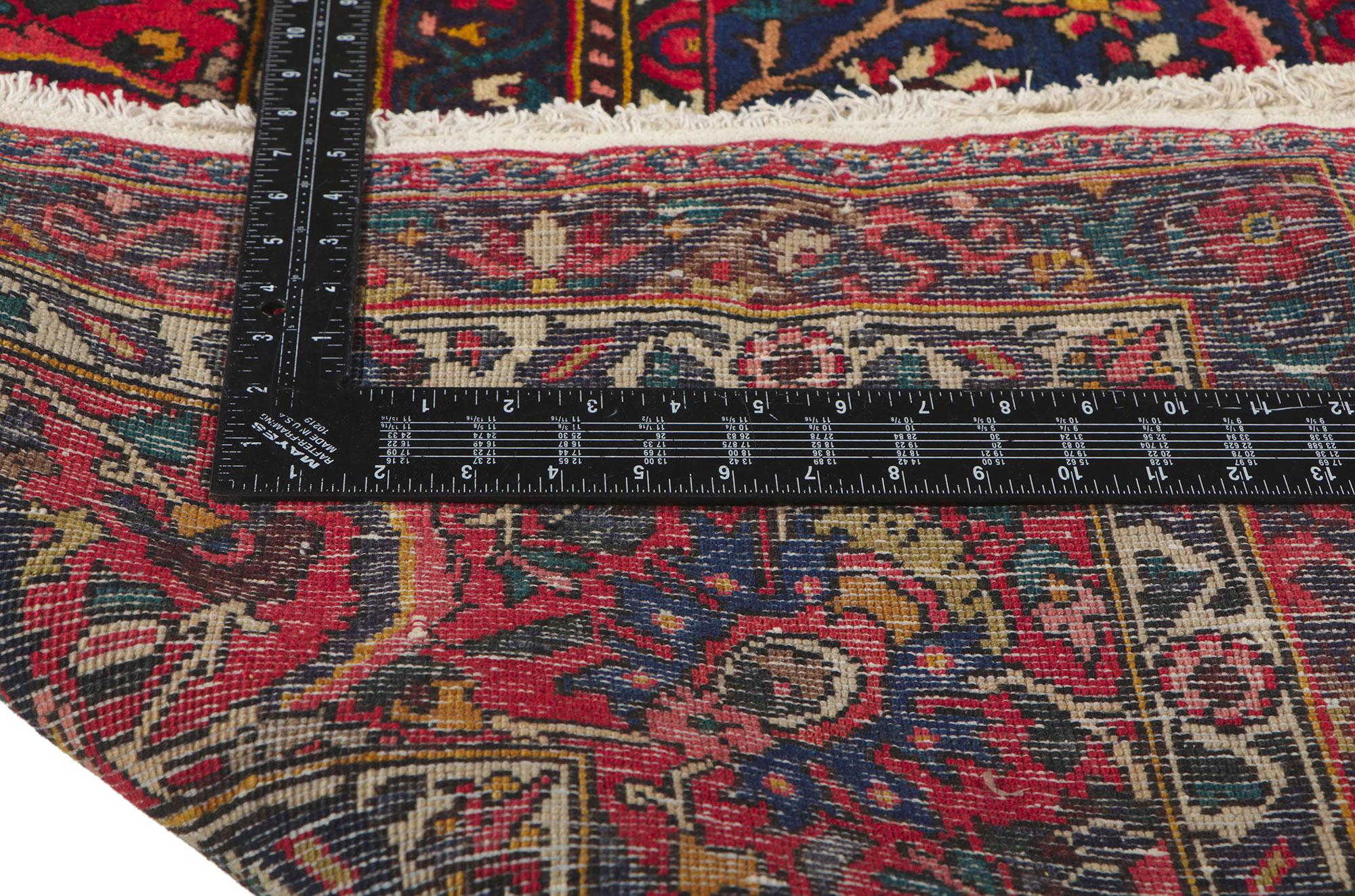 Hand-Knotted Vintage Persian Bakhtiari Rug For Sale