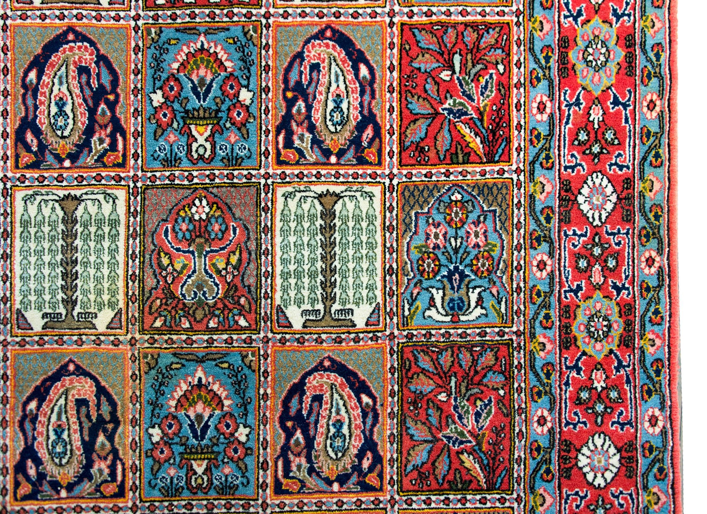 20th Century Vintage Persian Bakhtiari Rug For Sale