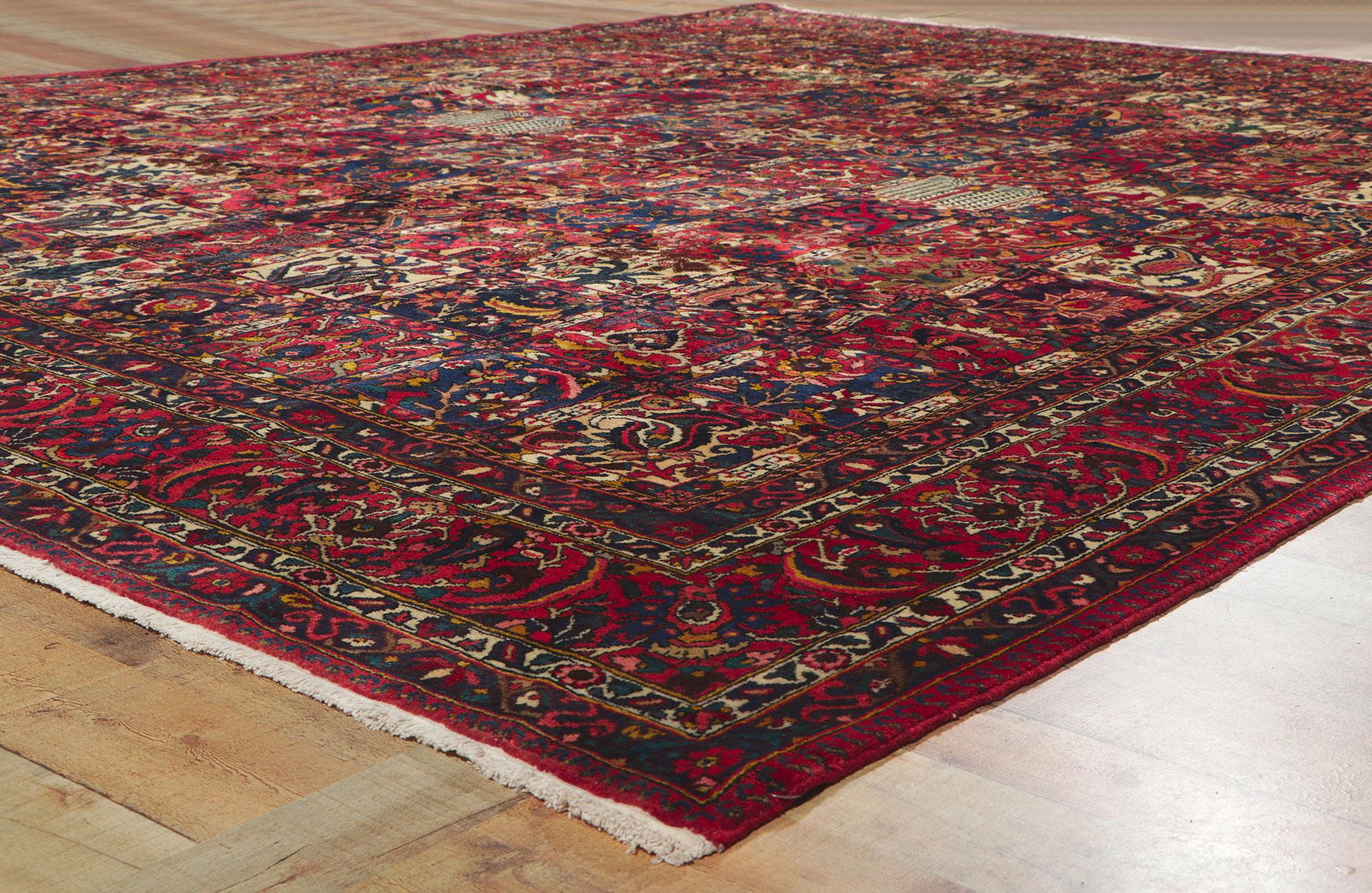 Altpersischer Bachtiari-Teppich im Zustand „Gut“ im Angebot in Dallas, TX