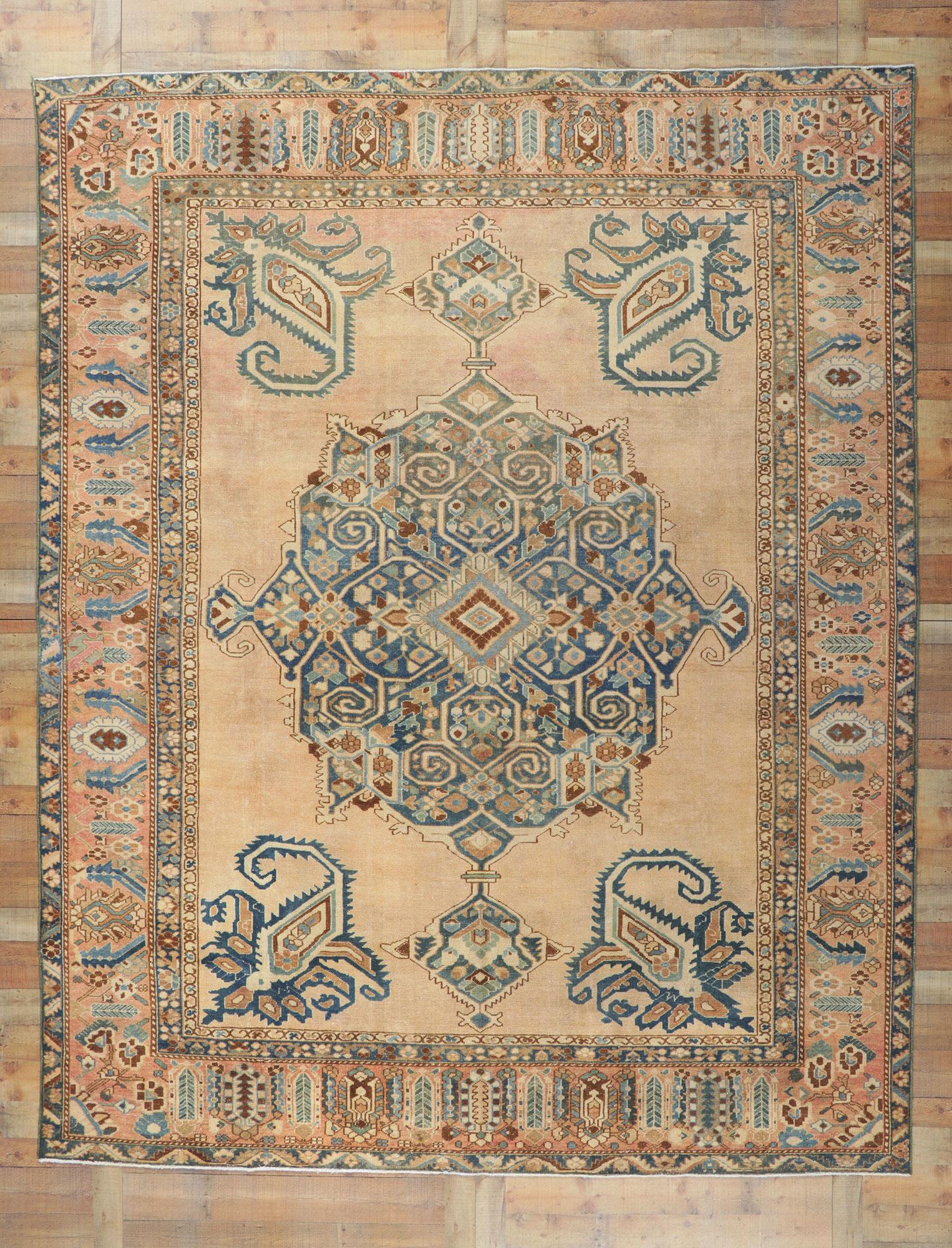 Altpersischer Bachtiari-Teppich (Wolle) im Angebot