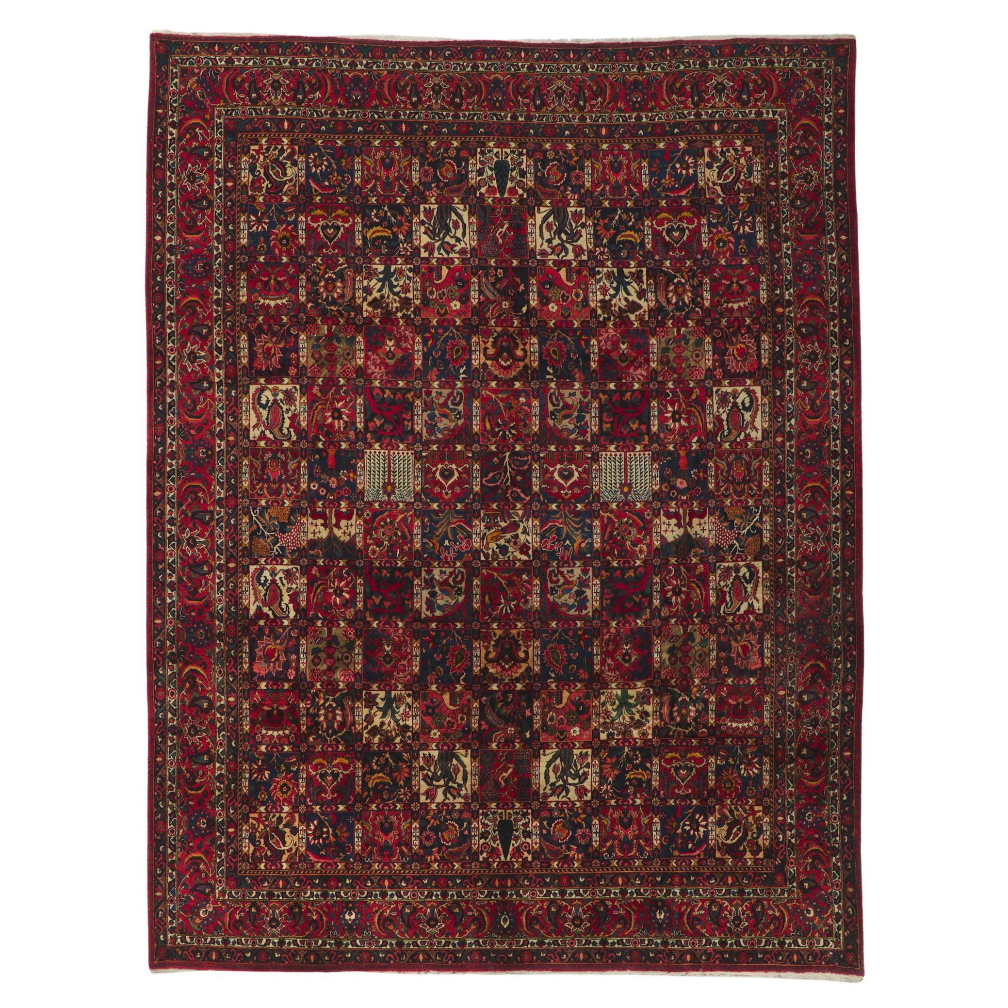 Vintage Persian Bakhtiari Rug