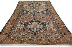Vintage Persian Bakhtiari Rug with Garden Compartment Design