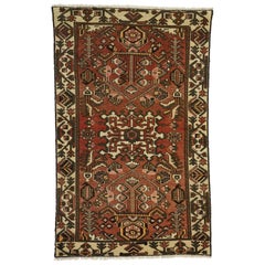 Retro Persian Bakhtiari Rug with Mid-Century Modern Style