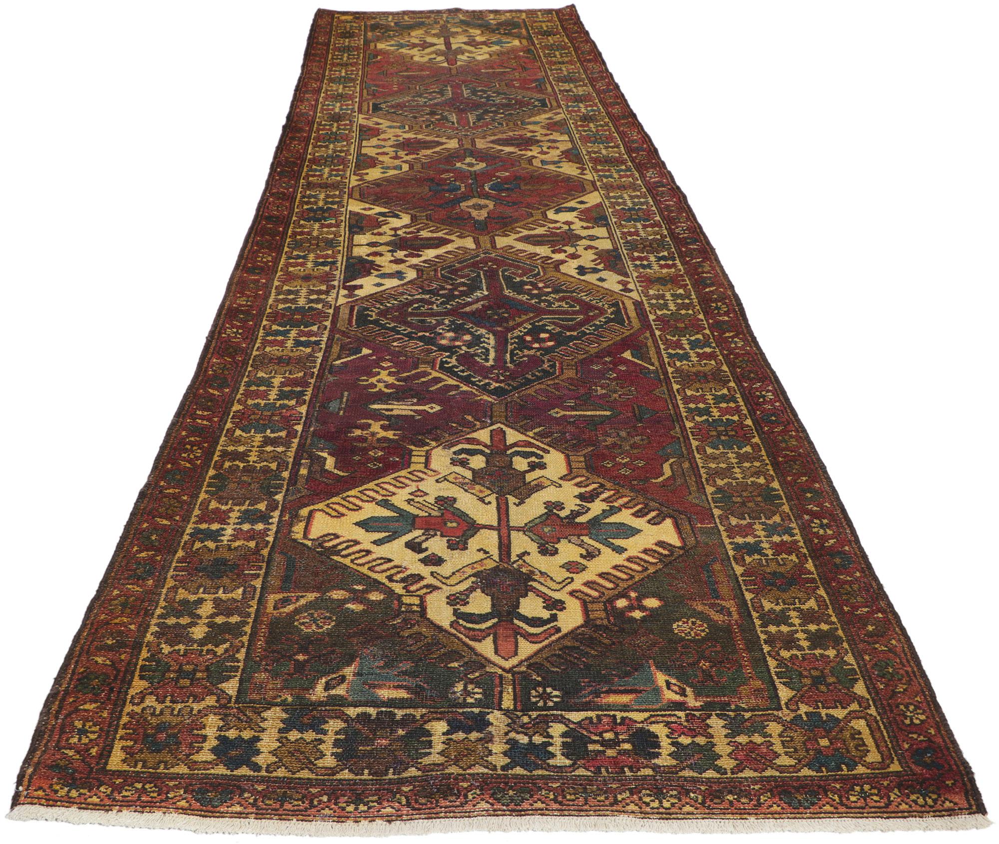 Modern Vintage Persian Bakhtiari Runner For Sale