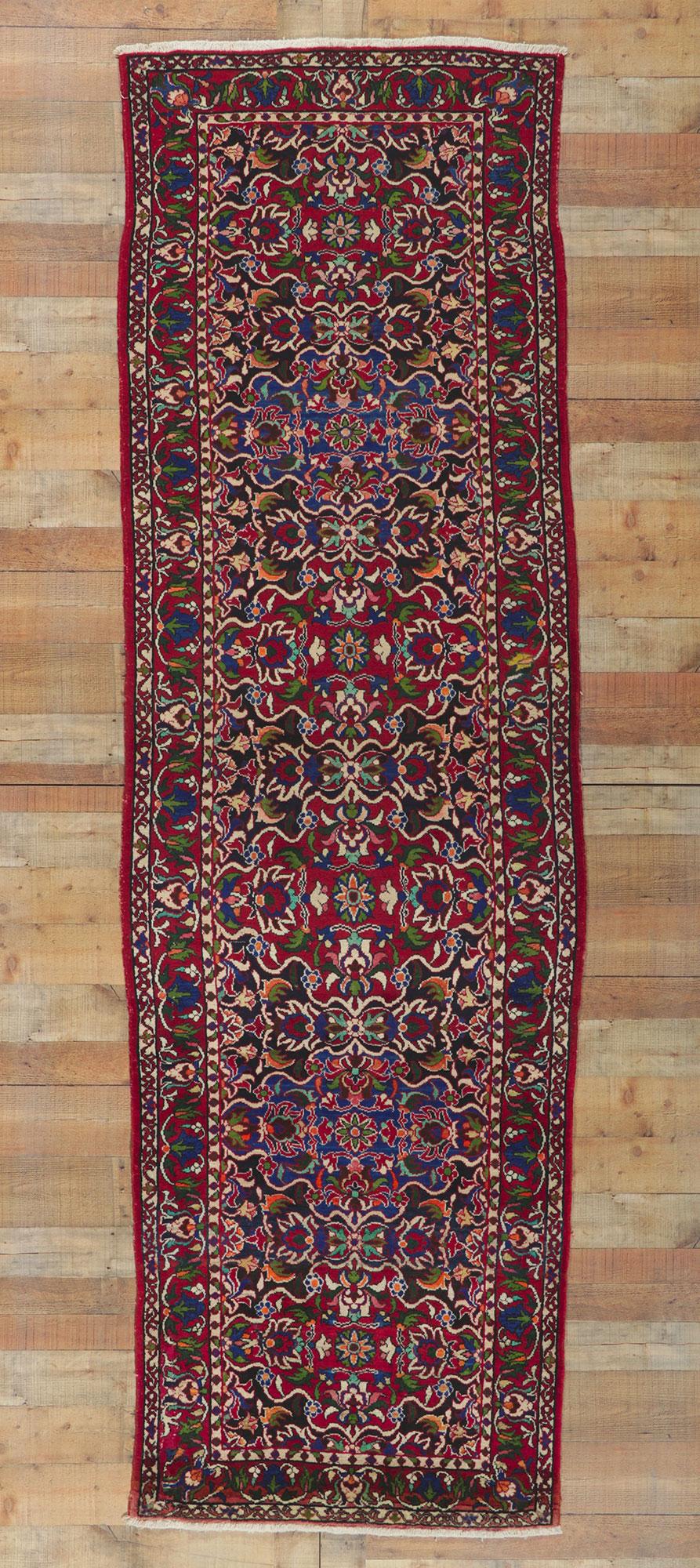 Wool Vintage Persian Bakhtiari Runner For Sale