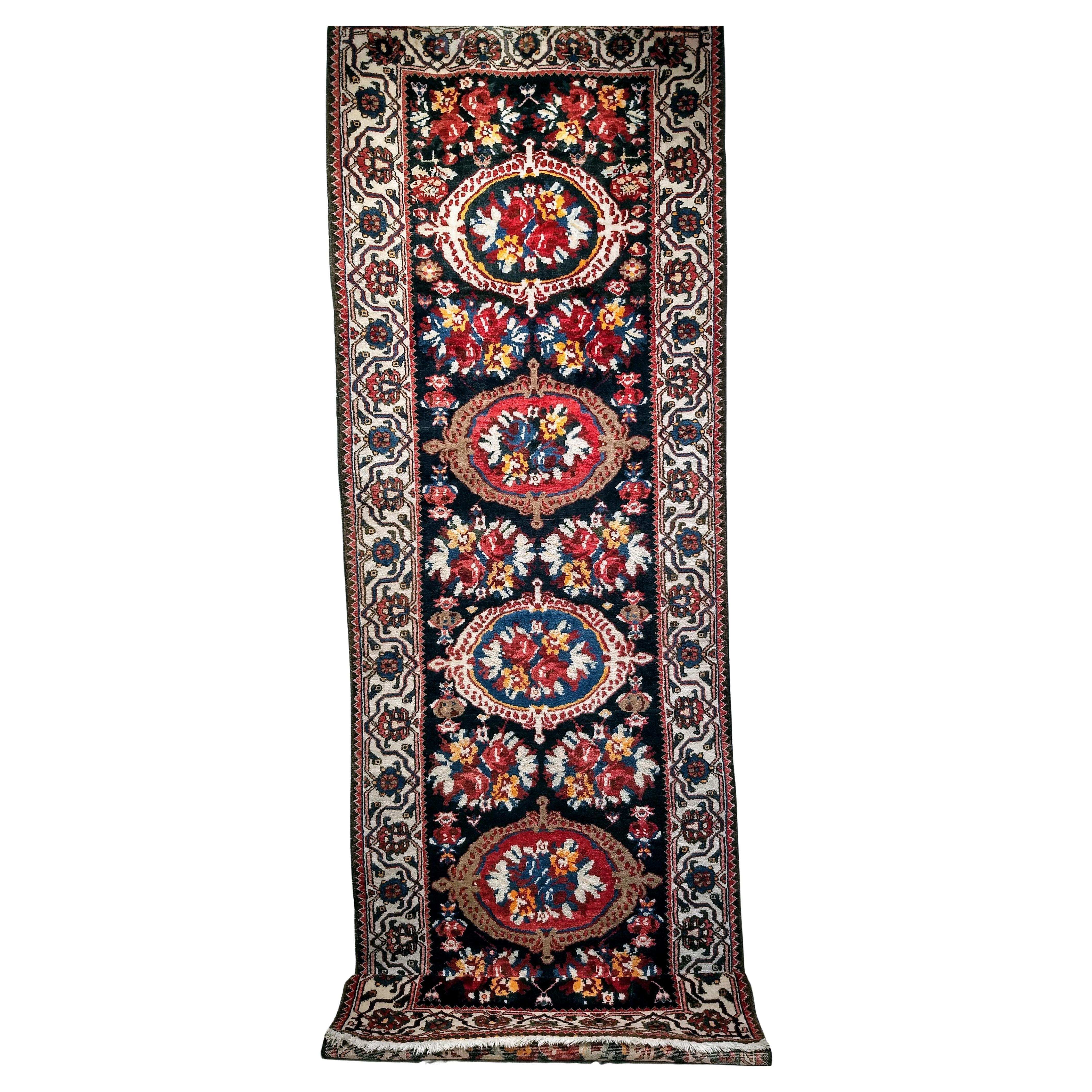 Runner largo persiano vintage Bakhtiari