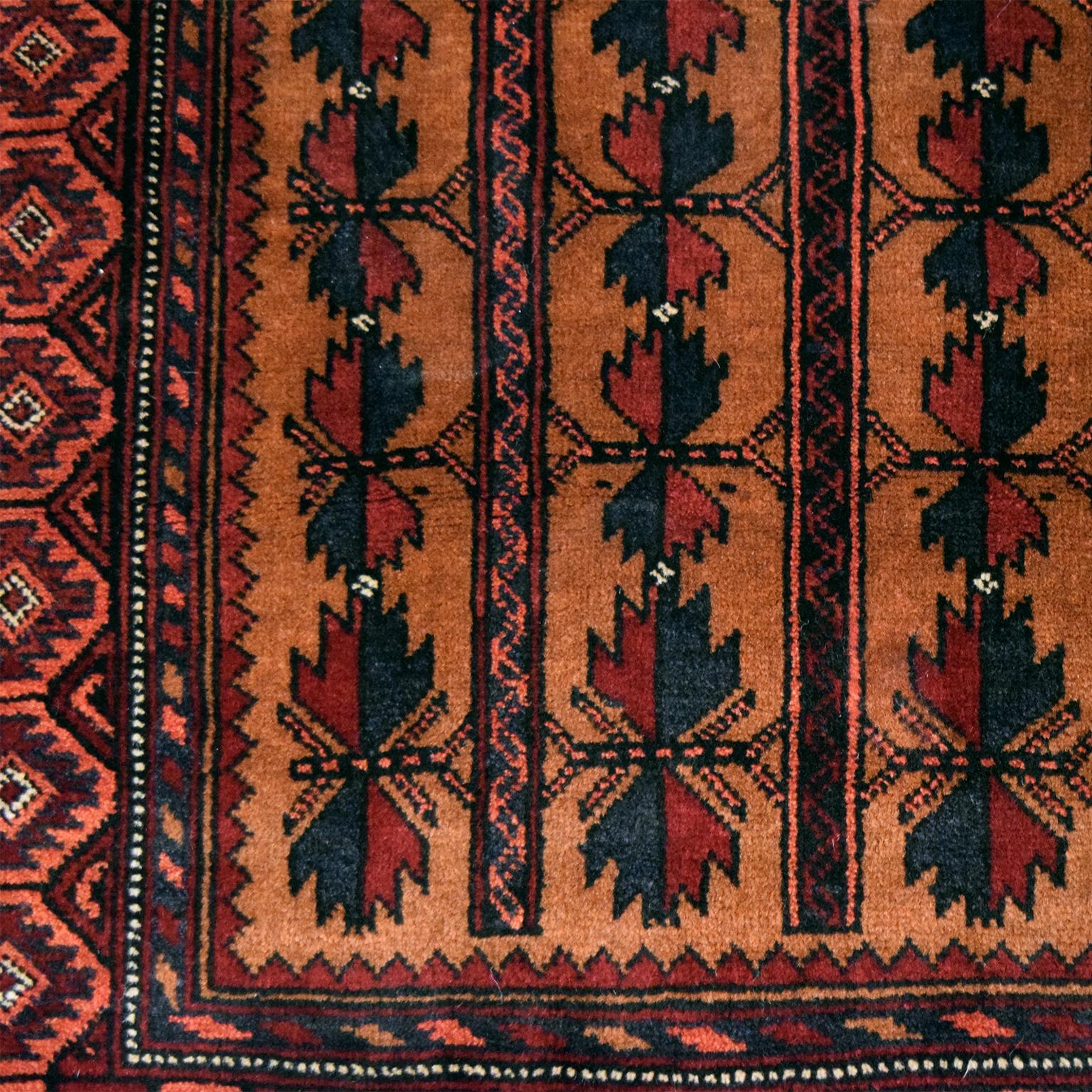 Vintage Persian Balouchi Tribal Rug, Flower Motif, 3x5 In New Condition In New York, NY