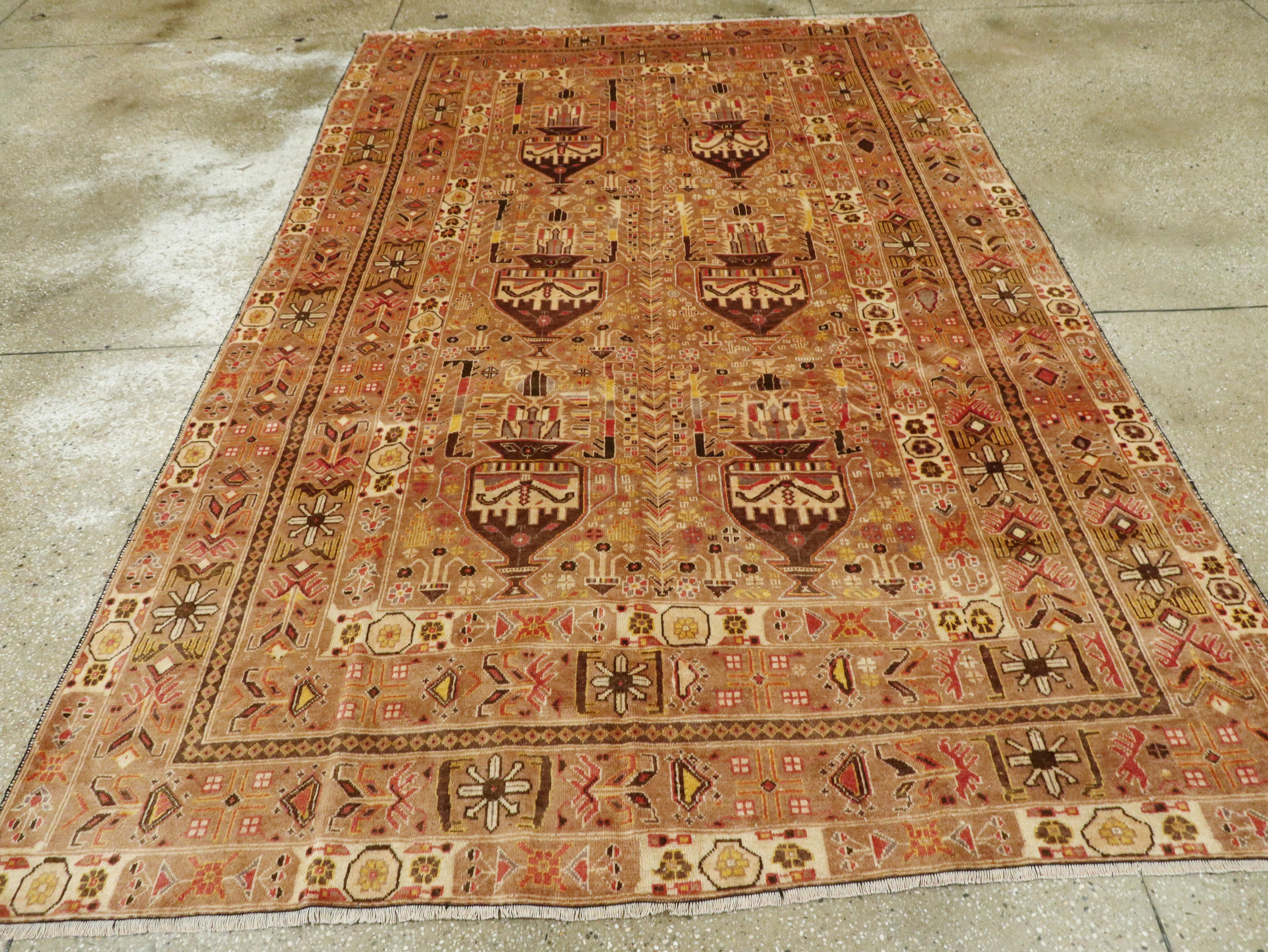 Vintage Persian Baluch Rug In Excellent Condition For Sale In New York, NY