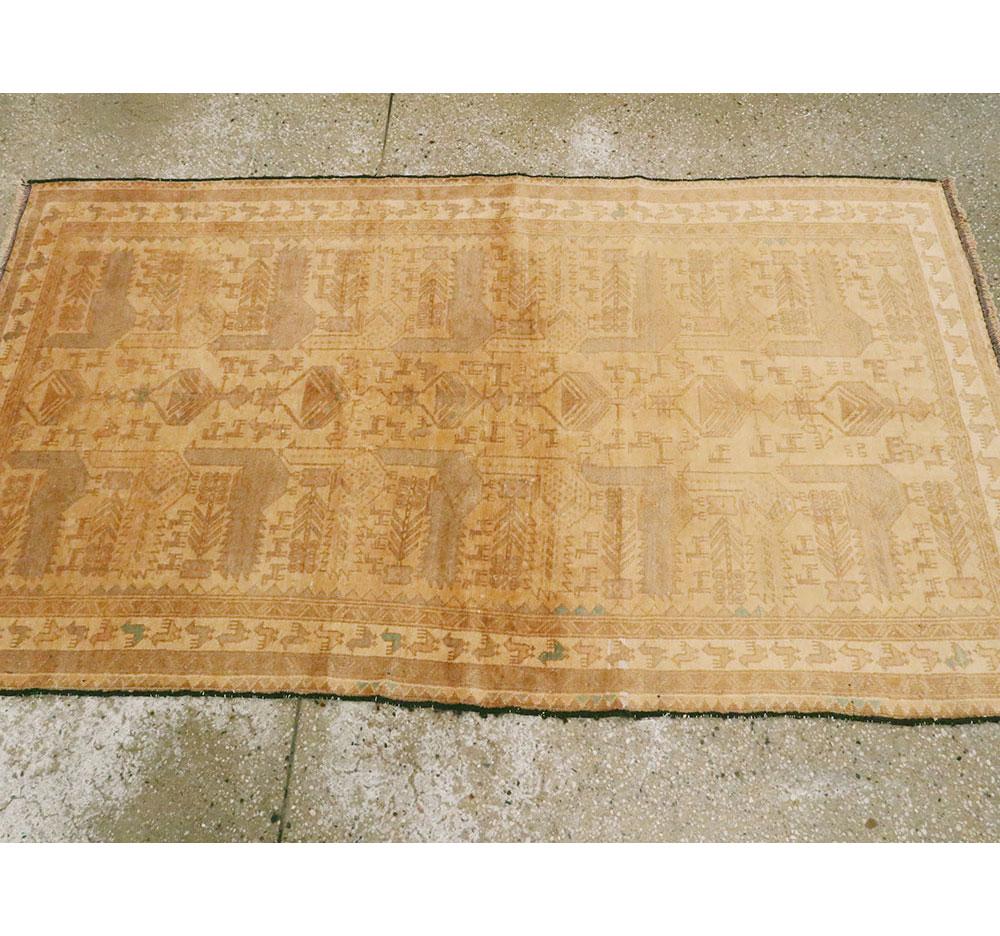 20th Century Vintage Persian Baluch Rug For Sale