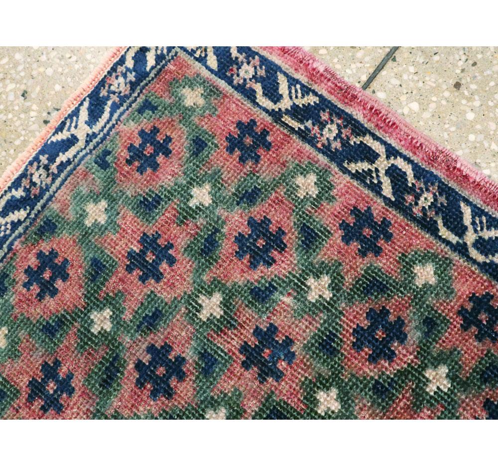 Vintage Persian Baluch Rug In Fair Condition For Sale In New York, NY
