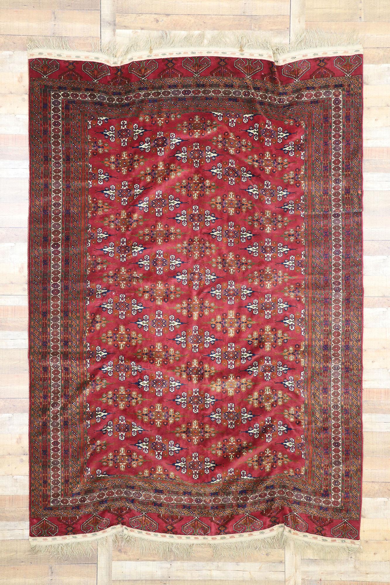 Wool Vintage Persian Baluch Rug For Sale