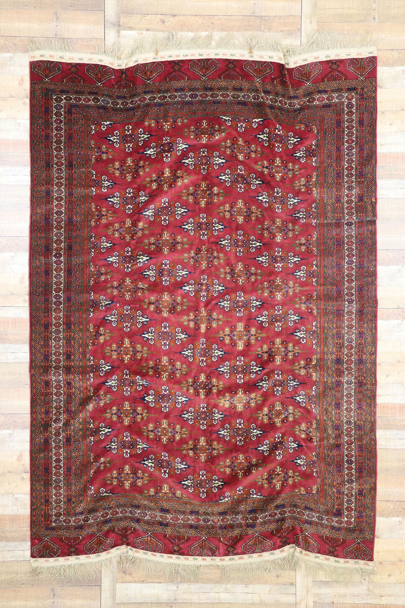 Wool Vintage Persian Baluch Rug For Sale
