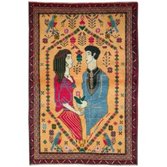 Persischer Baluchteppich im Vintage-Stil