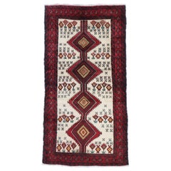 Tappeto persiano vintage Baluch con stile tribale