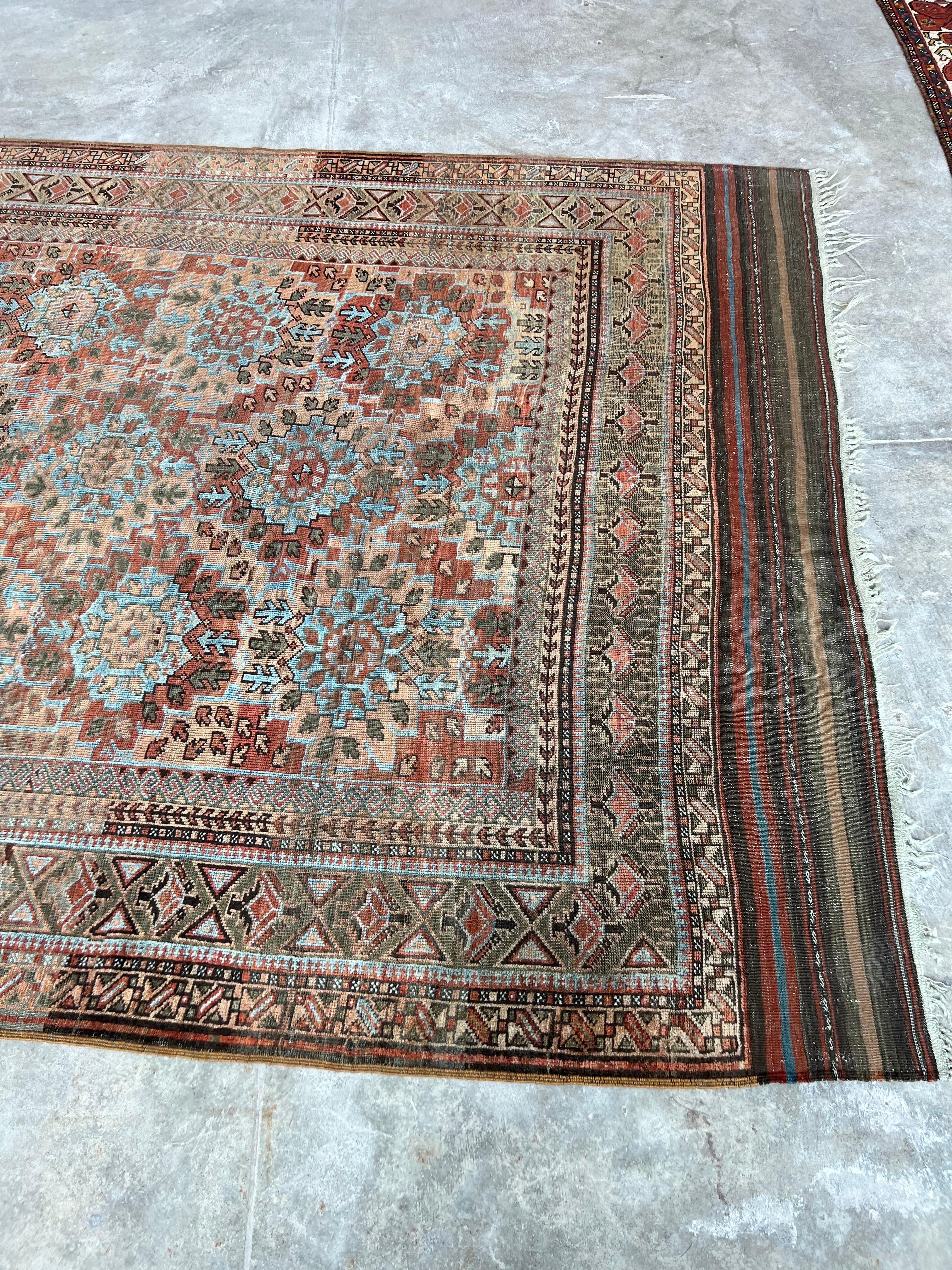 Vintage Persian Baluch Tribal Rug with Geometric All over Pattern 5