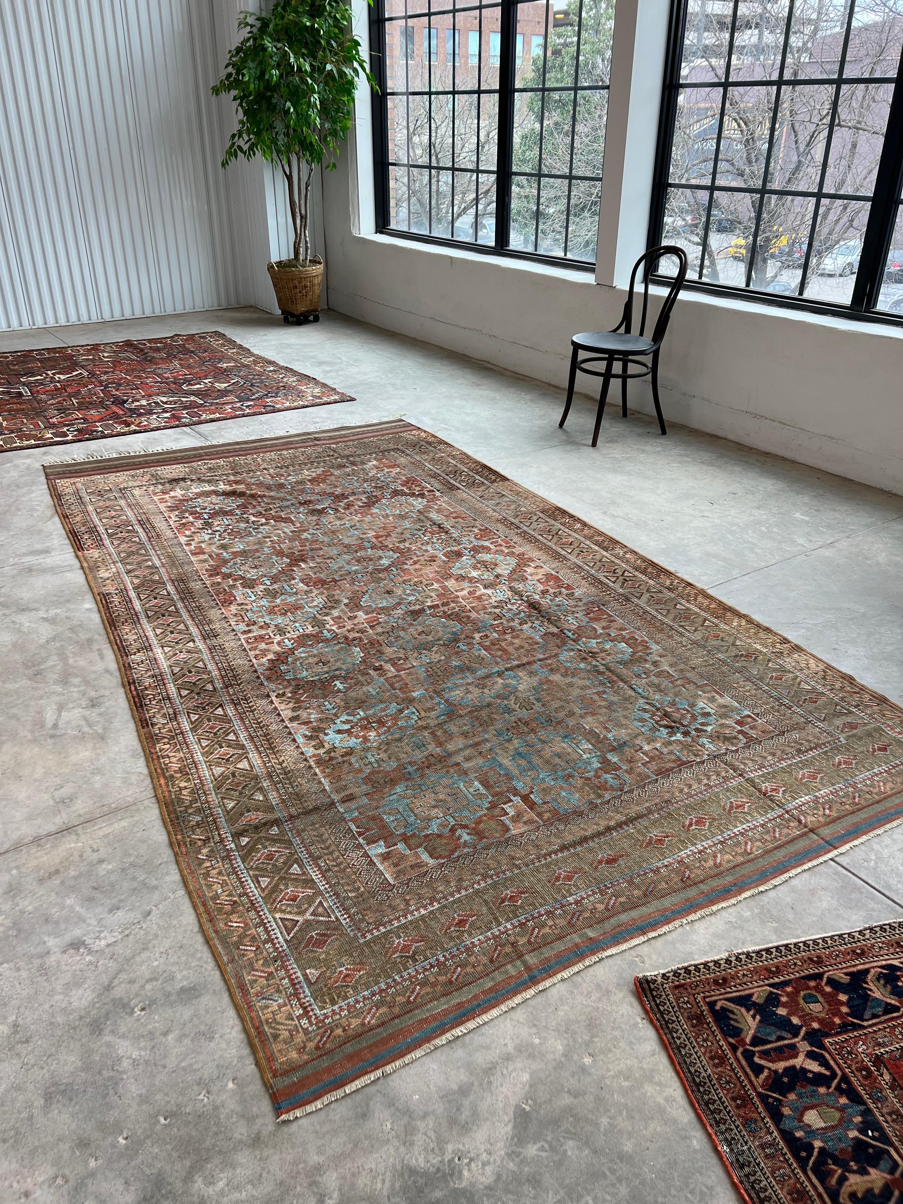 Vintage Persian Baluch Tribal Rug with Geometric All over Pattern 7