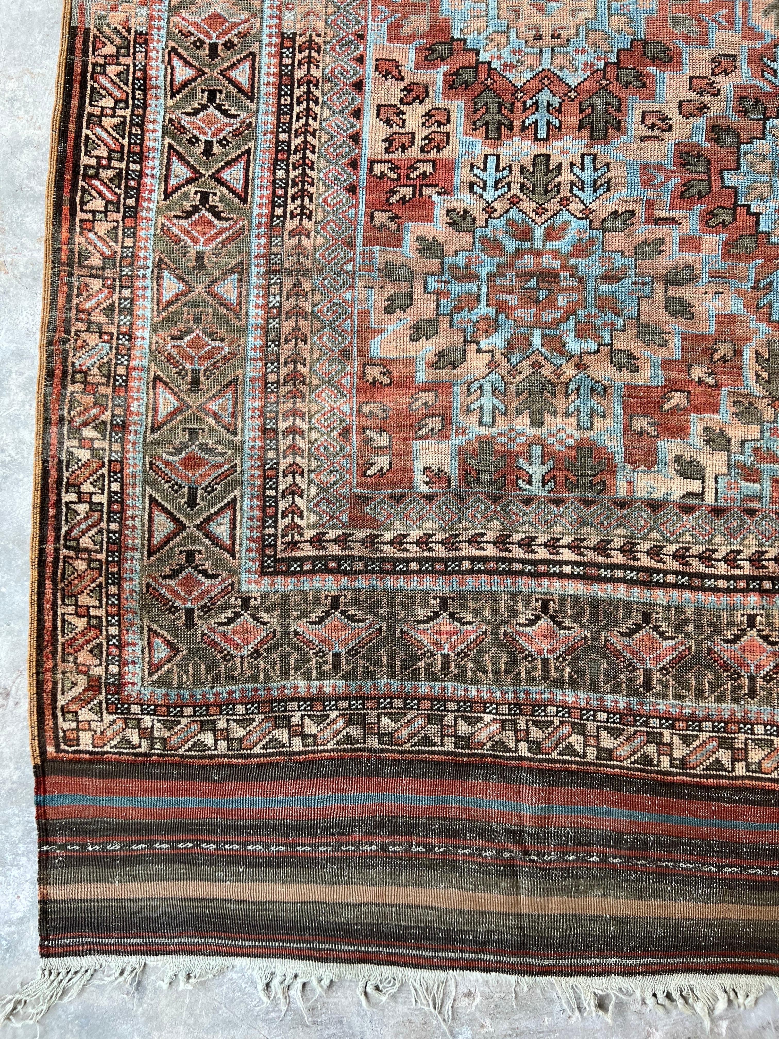Vintage Persian Baluch Tribal Rug with Geometric All over Pattern 10