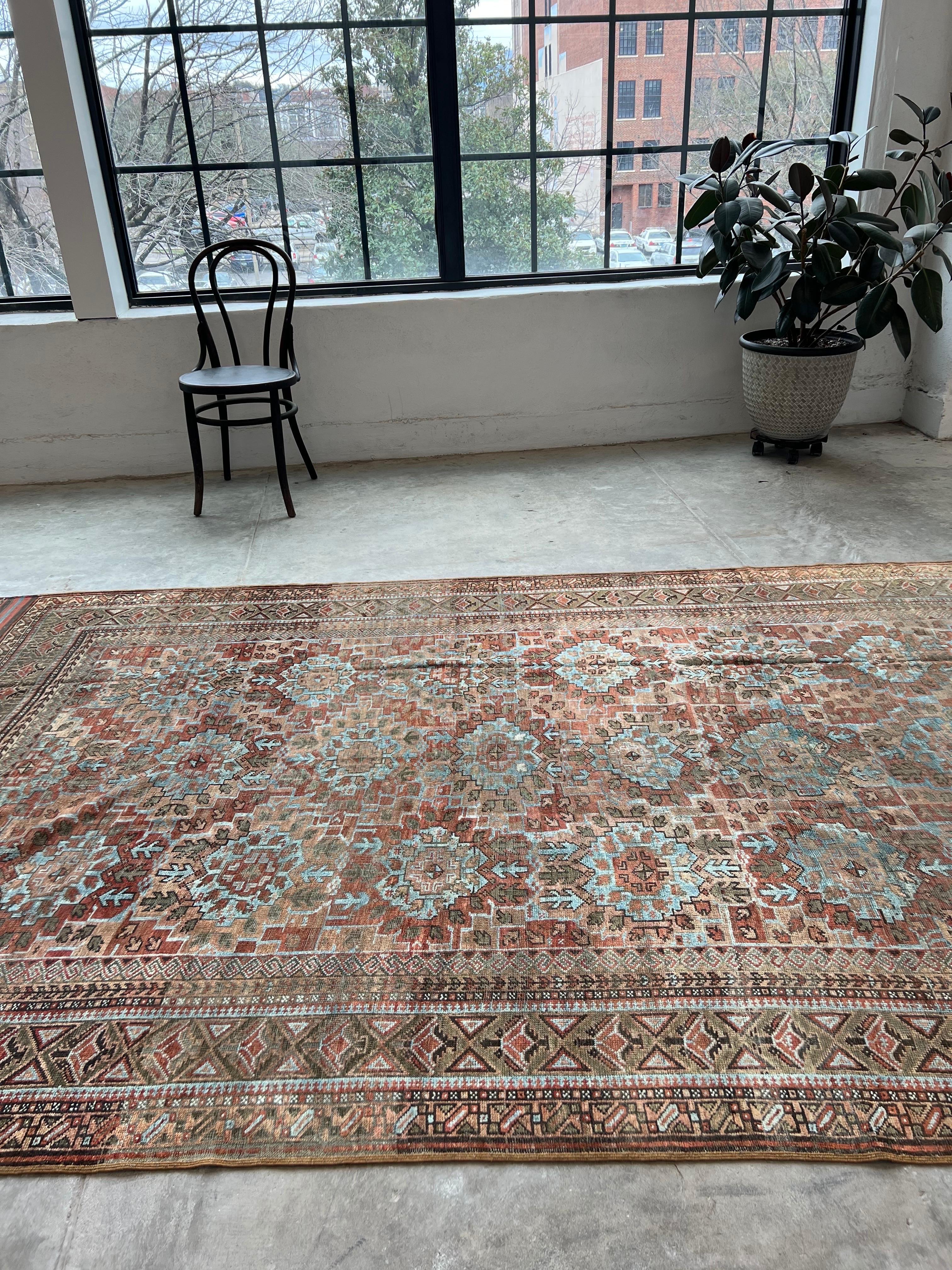 Vintage Persian Baluch Tribal Rug with Geometric All over Pattern 11