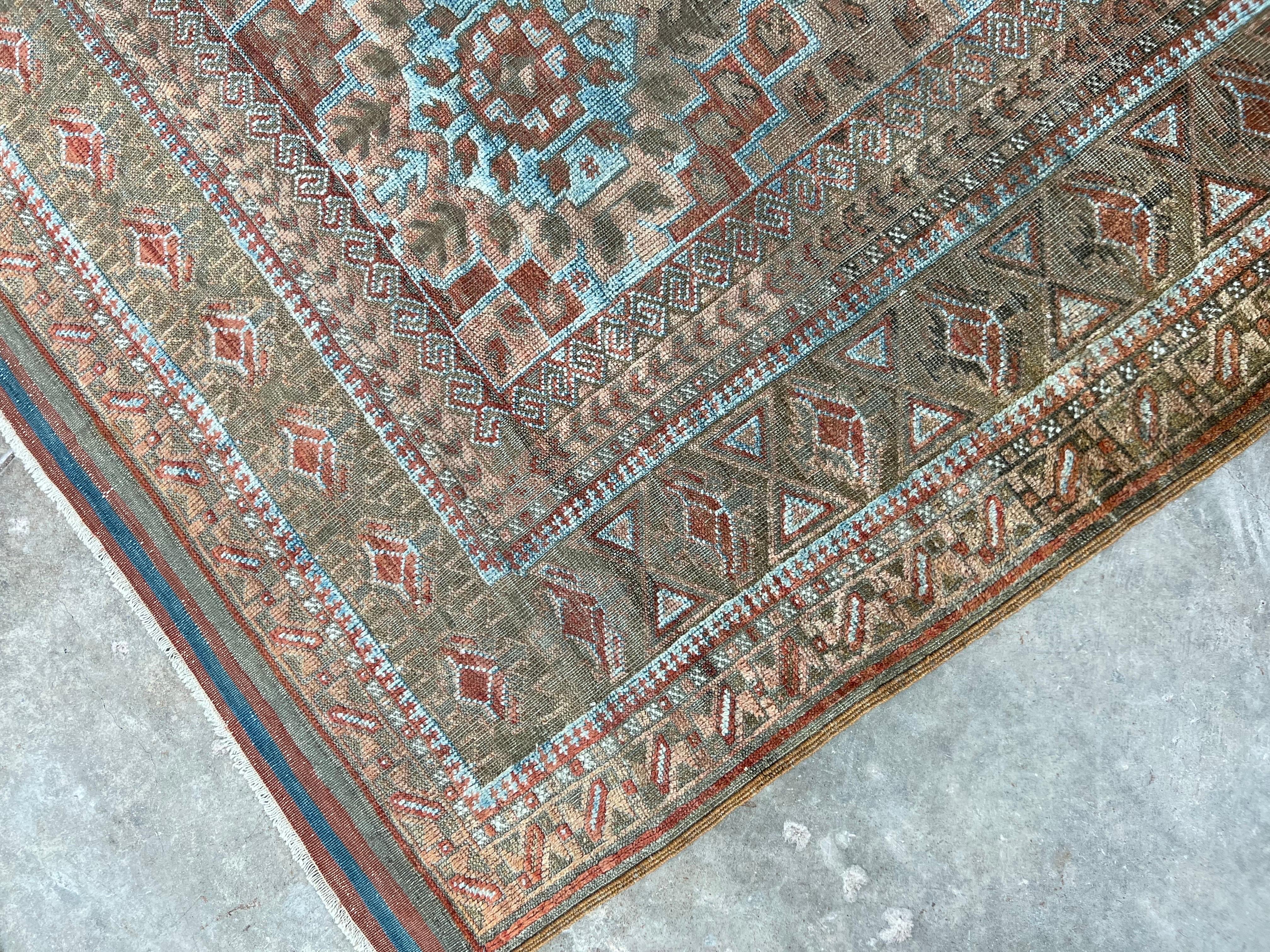 Vintage Persian Baluch Tribal Rug with Geometric All over Pattern 2