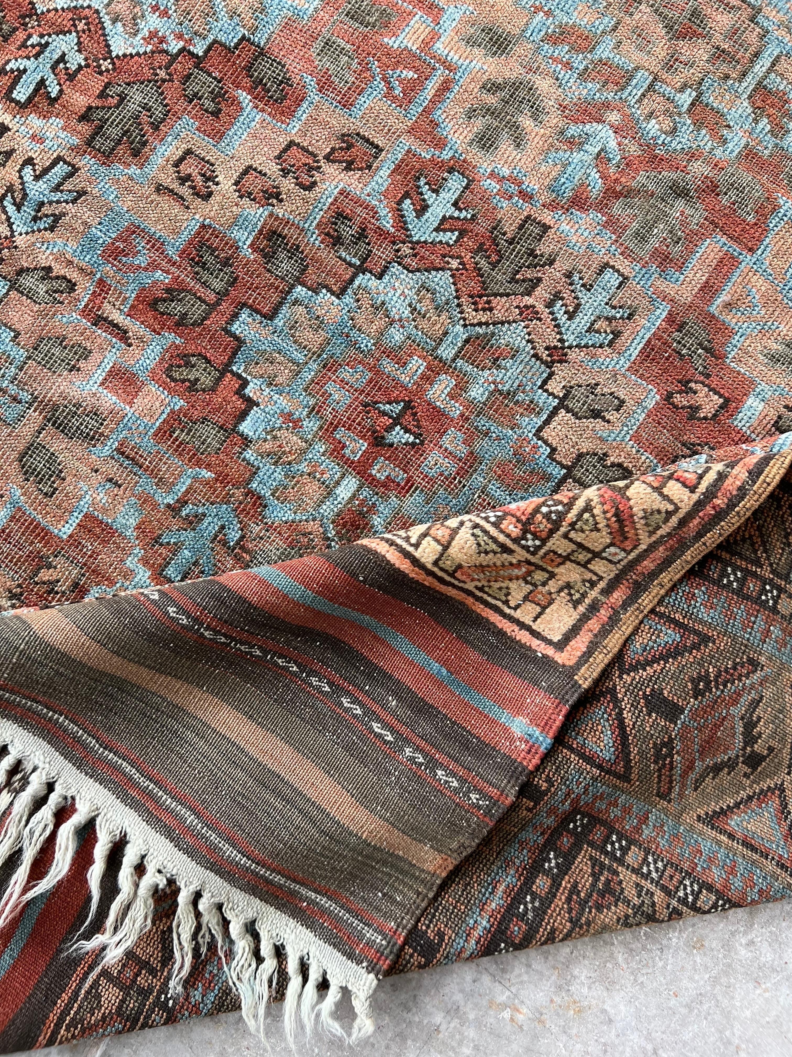 Vintage Persian Baluch Tribal Rug with Geometric All over Pattern 3