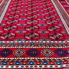 Vintage Persian 'Beluch' Rug Hand Knotted, Red Ground