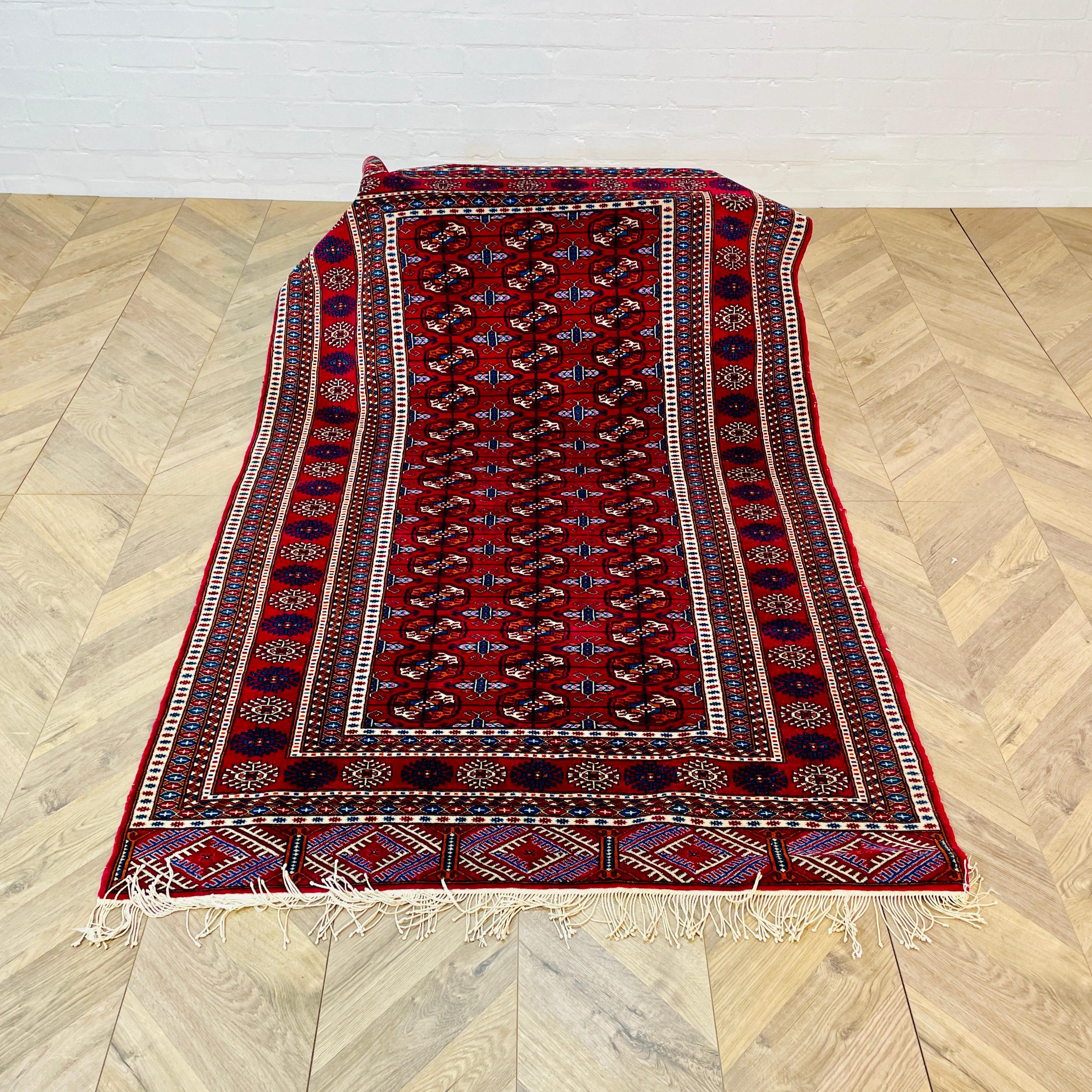 Vintage Persian 'Beluch' Rug Hand Knotted, Red Ground For Sale 1