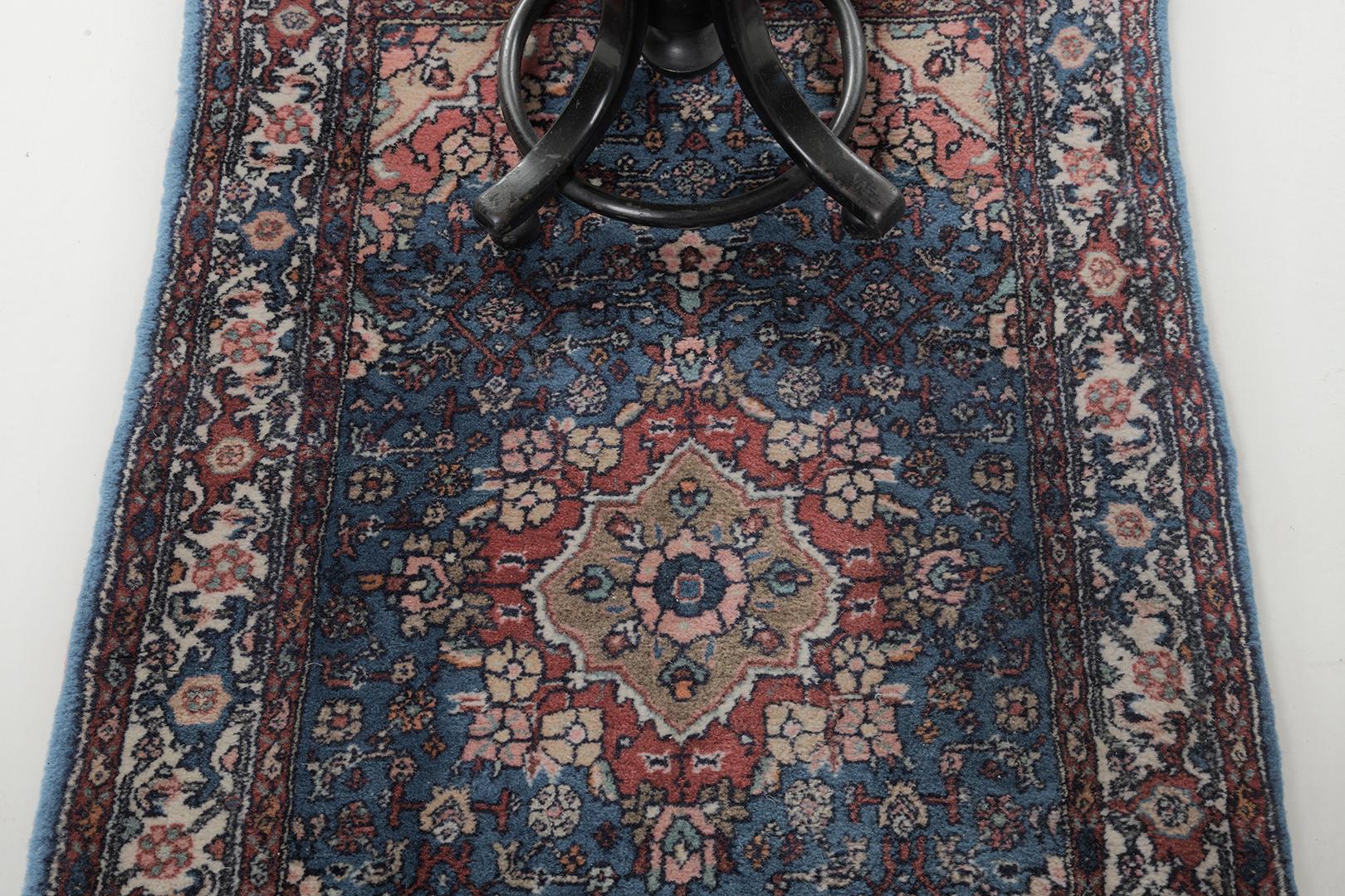 Persischer Bidjar 25280, Vintage im Zustand „Hervorragend“ im Angebot in WEST HOLLYWOOD, CA