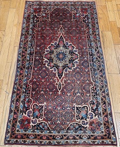 Vintage Persian Bidjar Gallery Rug, Hand-Knotted Wool, Early 1900s