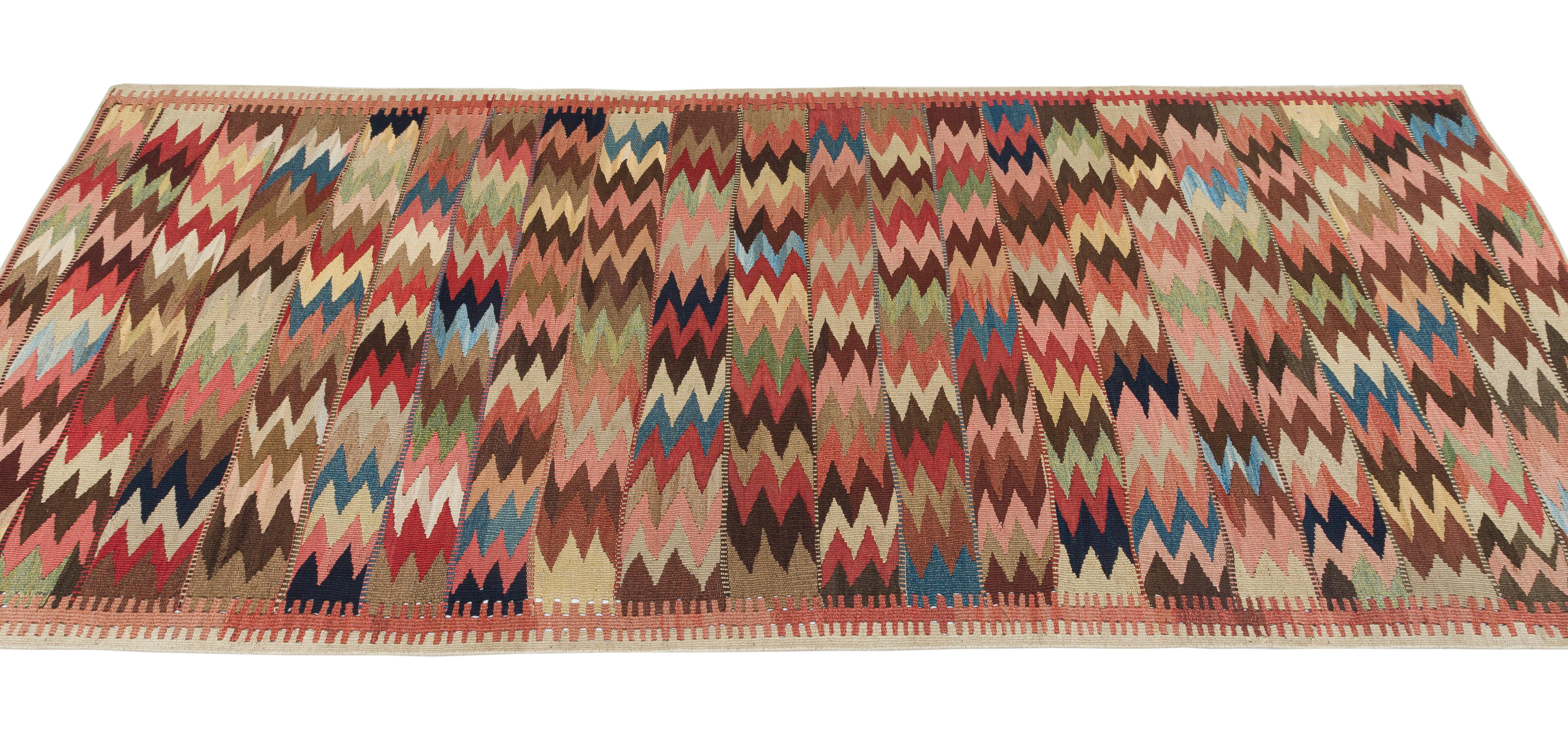 Persischer Bidjar-Flachgewebe-Teppich, Vintage im Angebot 3