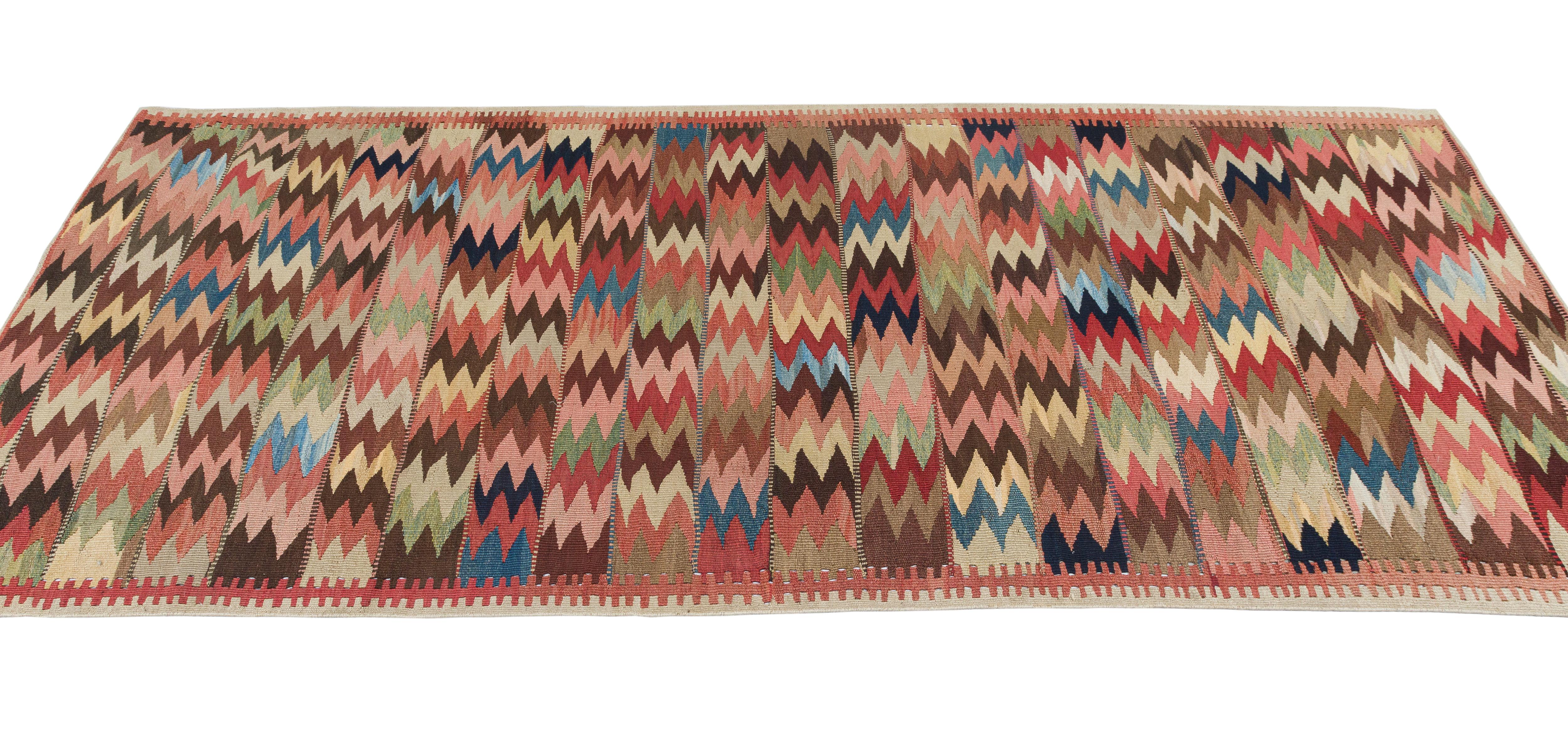 Persischer Bidjar-Flachgewebe-Teppich, Vintage im Angebot 4