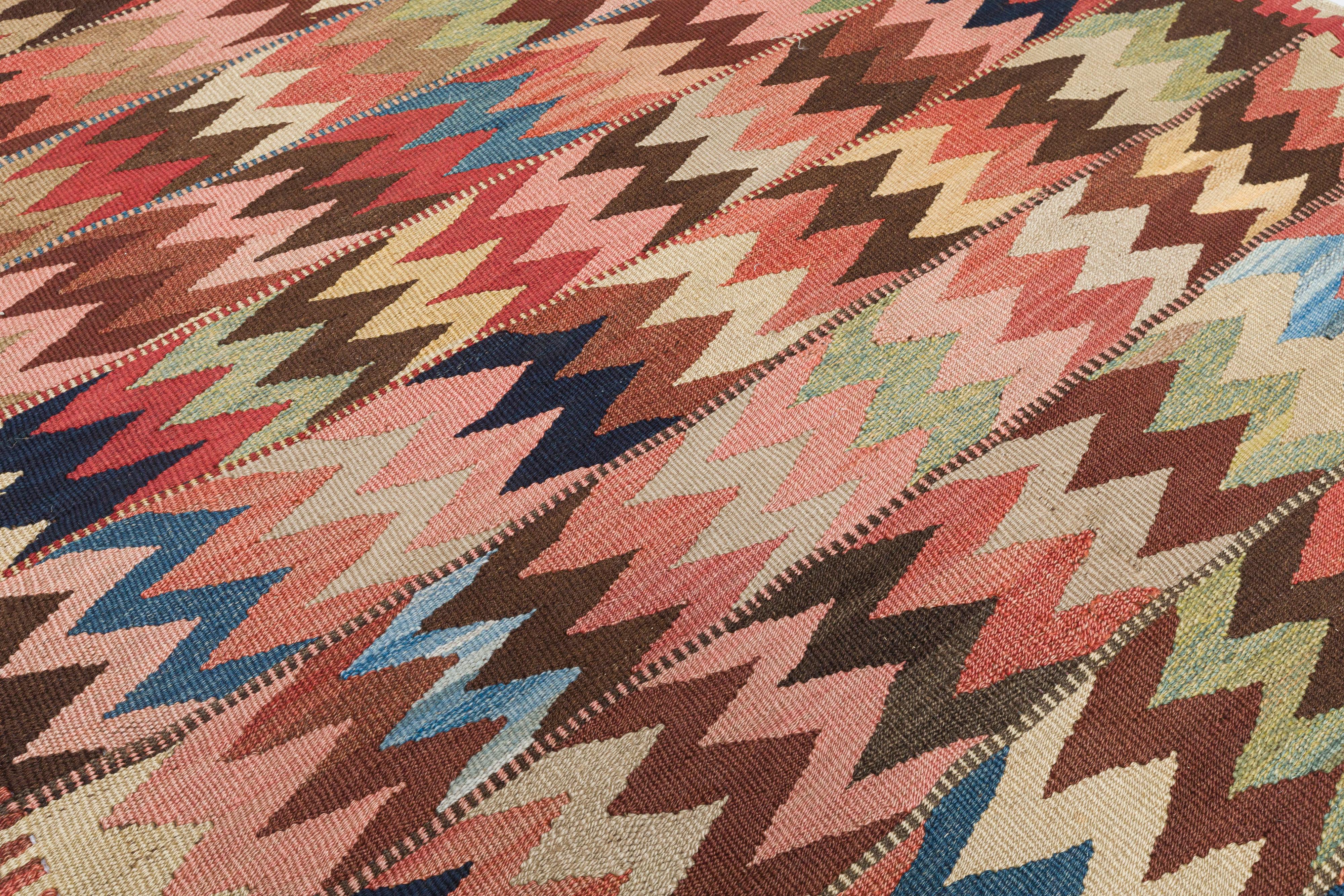 Persischer Bidjar-Flachgewebe-Teppich, Vintage (Handgewebt) im Angebot