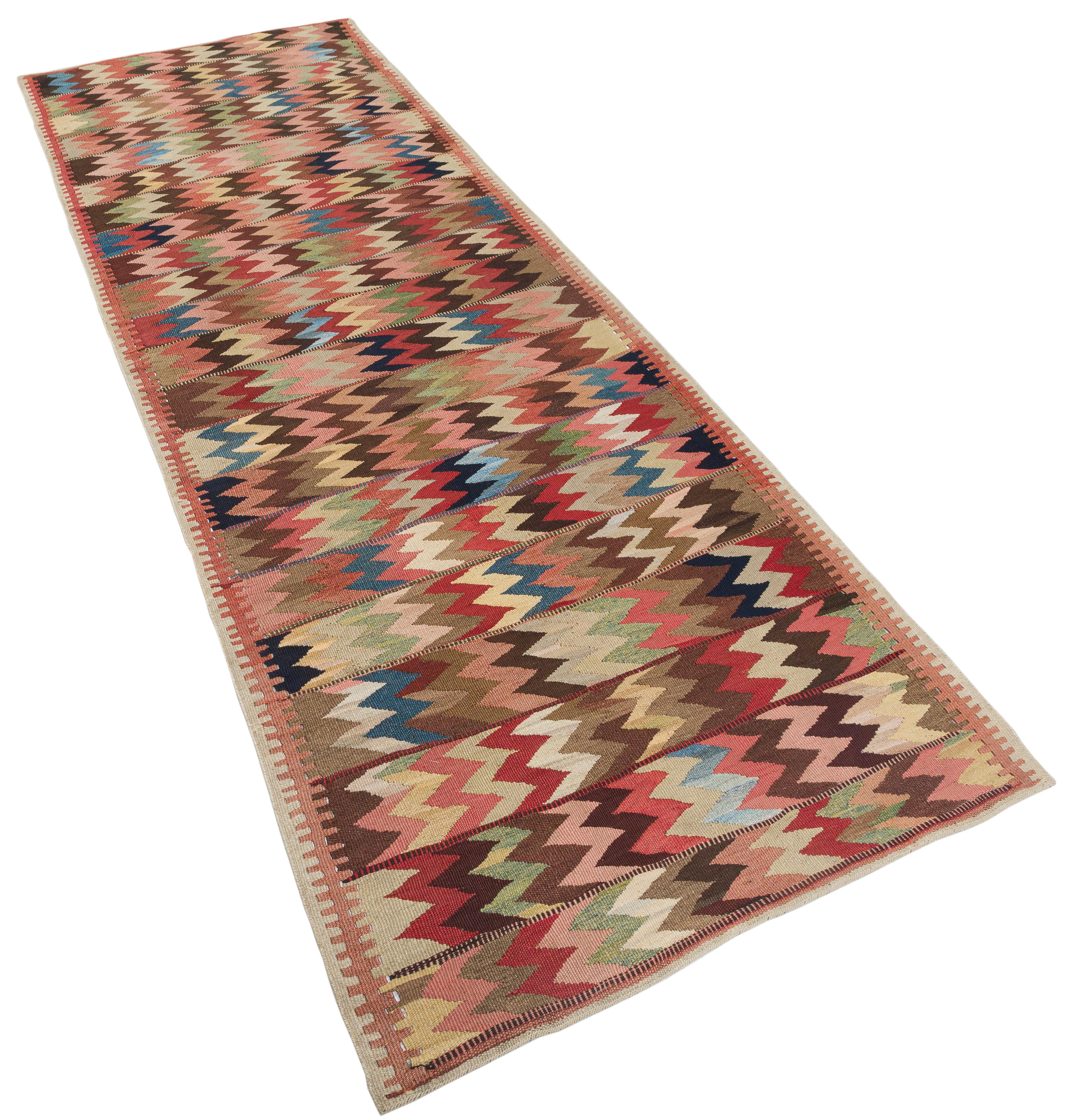 Persischer Bidjar-Flachgewebe-Teppich, Vintage (Wolle) im Angebot