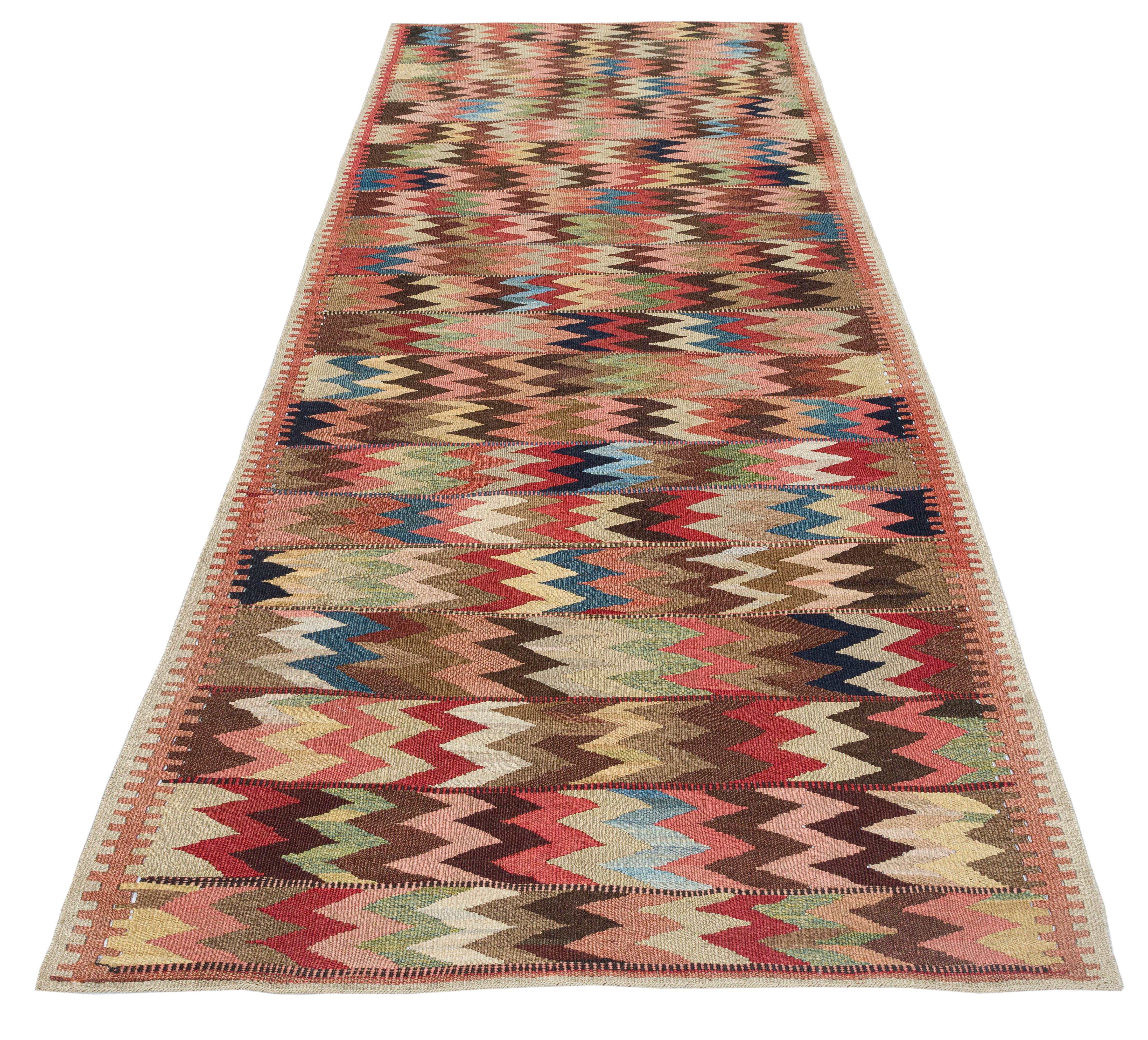 Persischer Bidjar-Flachgewebe-Teppich, Vintage im Angebot 2