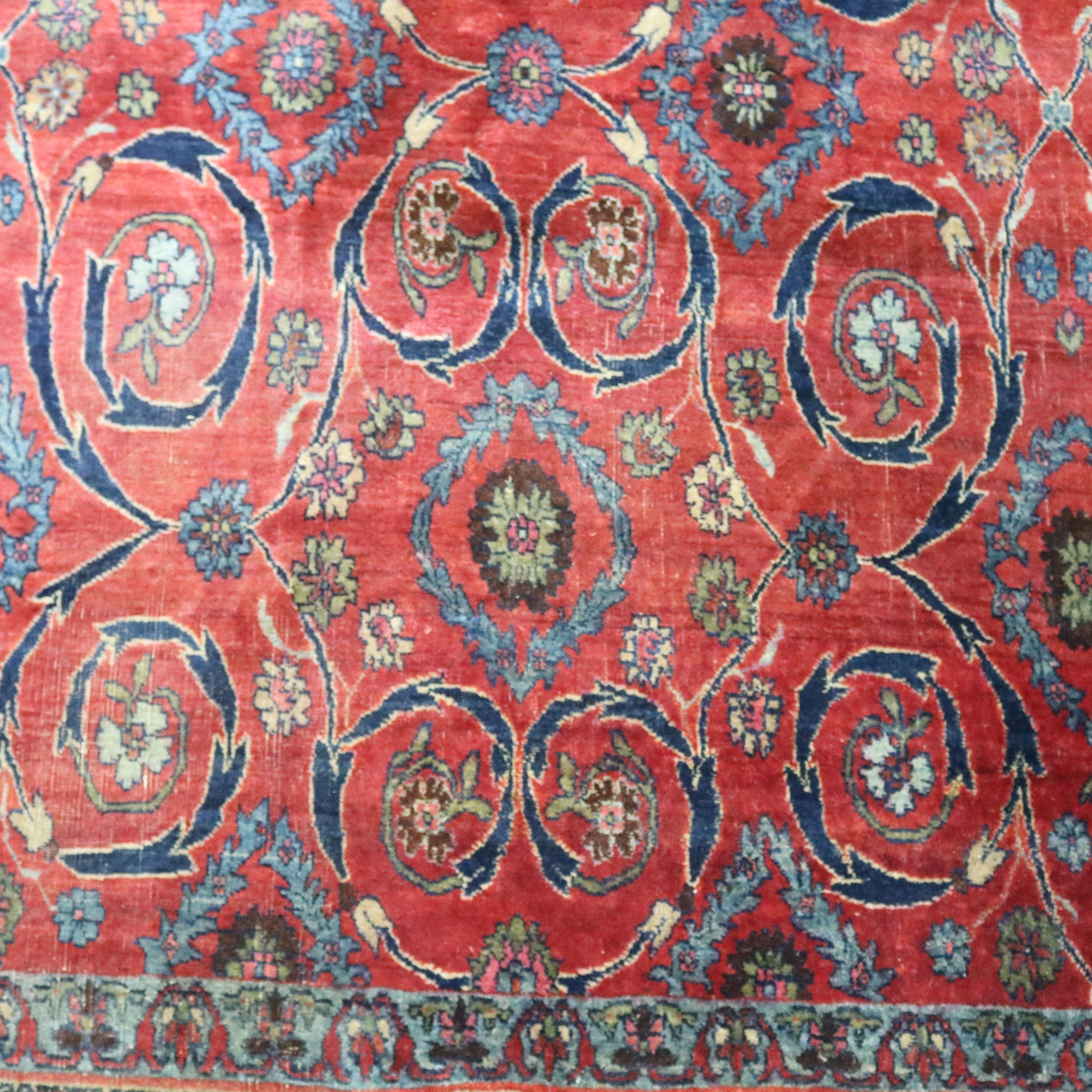 Vintage Persian Bidjar Oriental Carpet, circa 1930 4