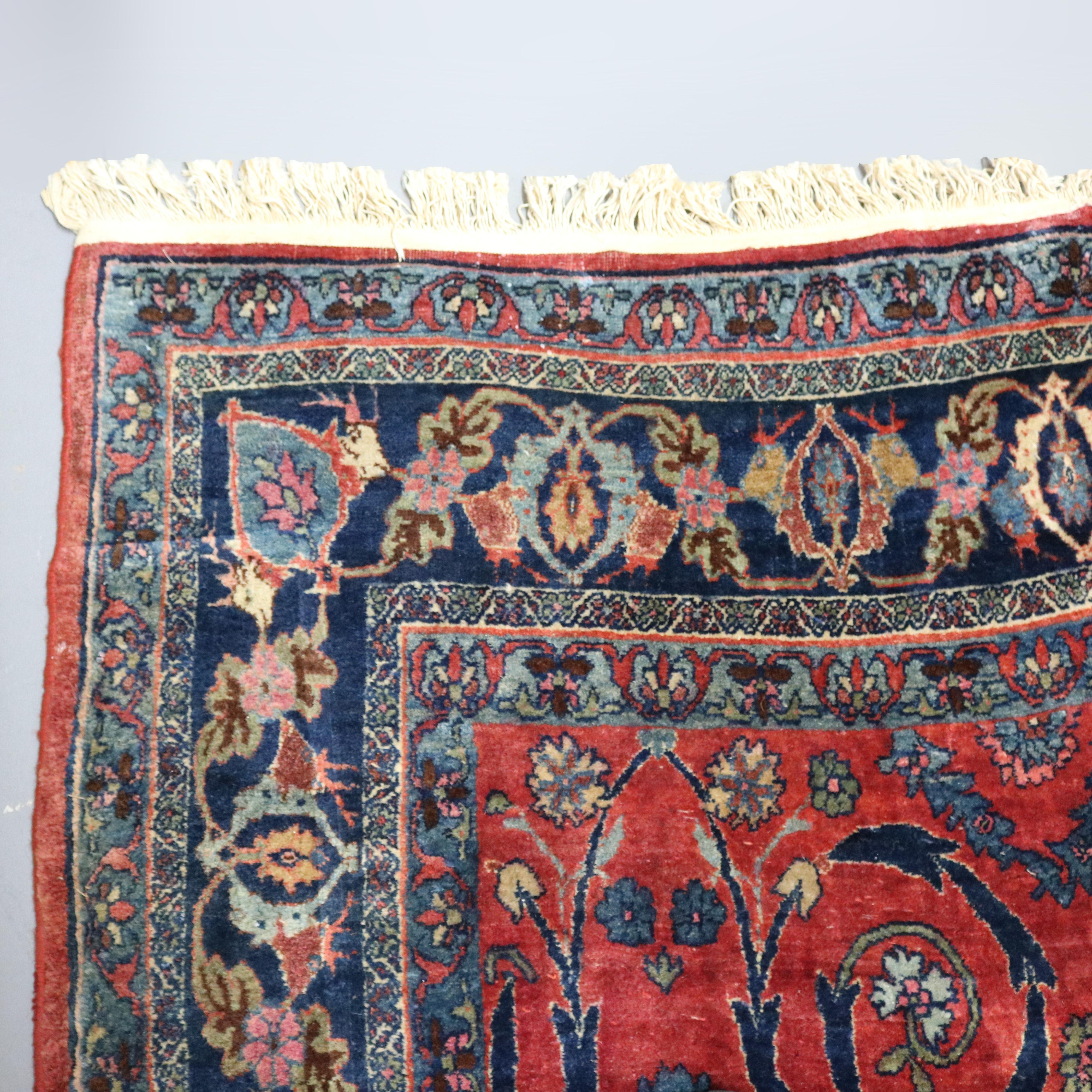 Vintage Persian Bidjar Oriental Carpet, circa 1930 2