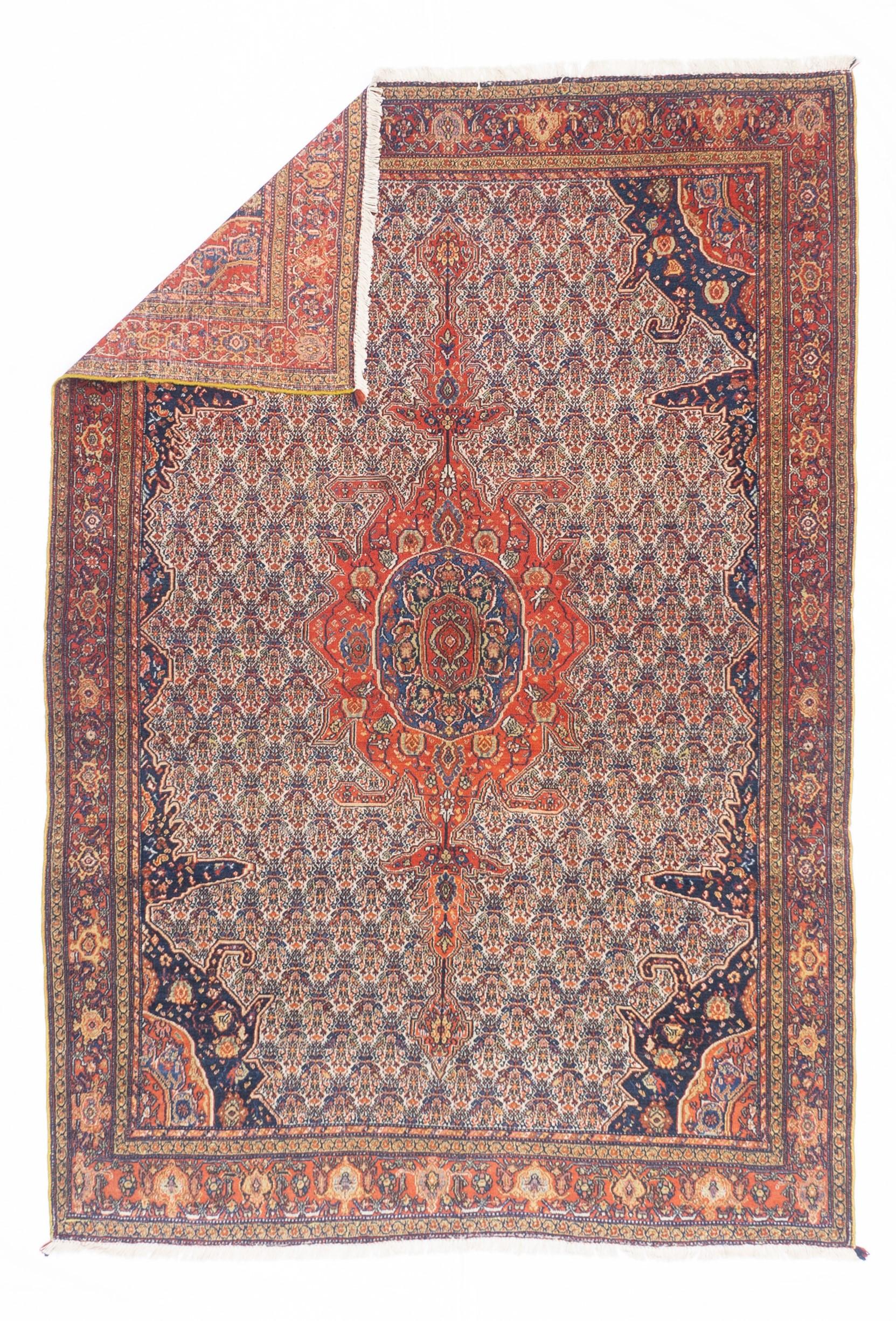 Vintage Persian Bidjar Rug 4'6