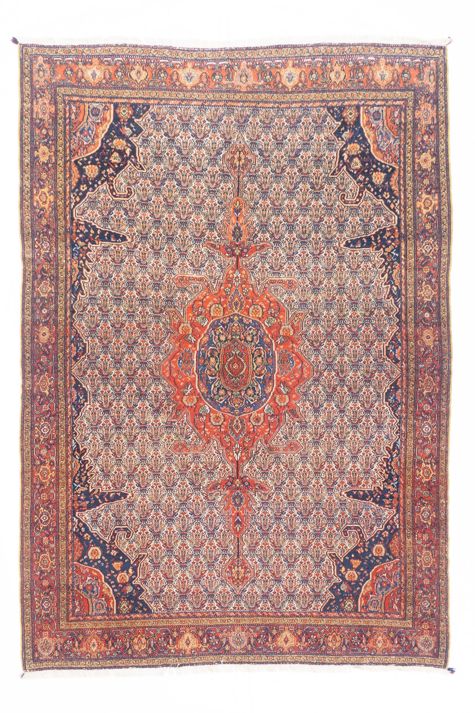 Vintage Persian Bidjar Rug 4'6